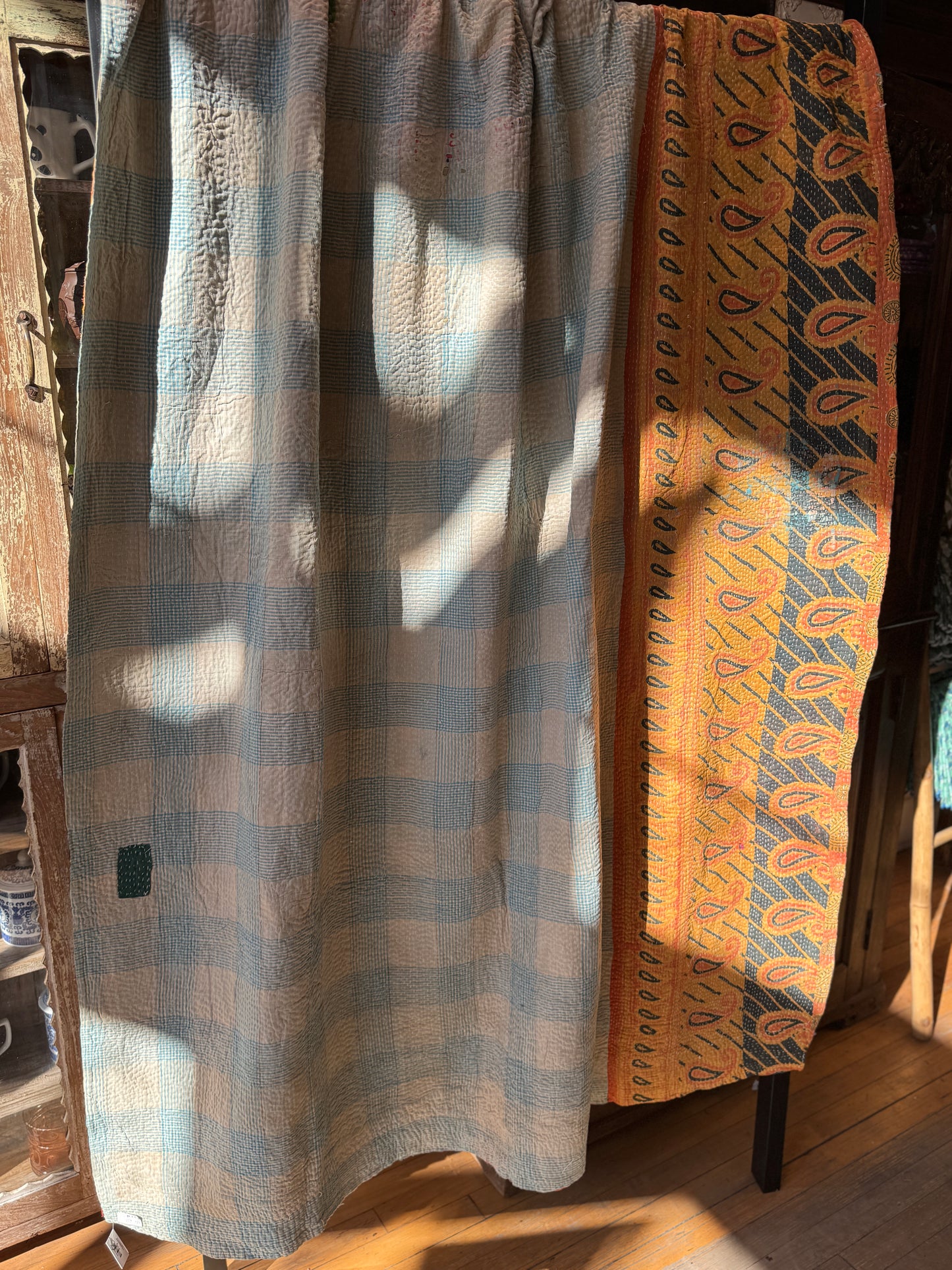 No. 311 Vintage Cotton Handstitched Kantha Throw
