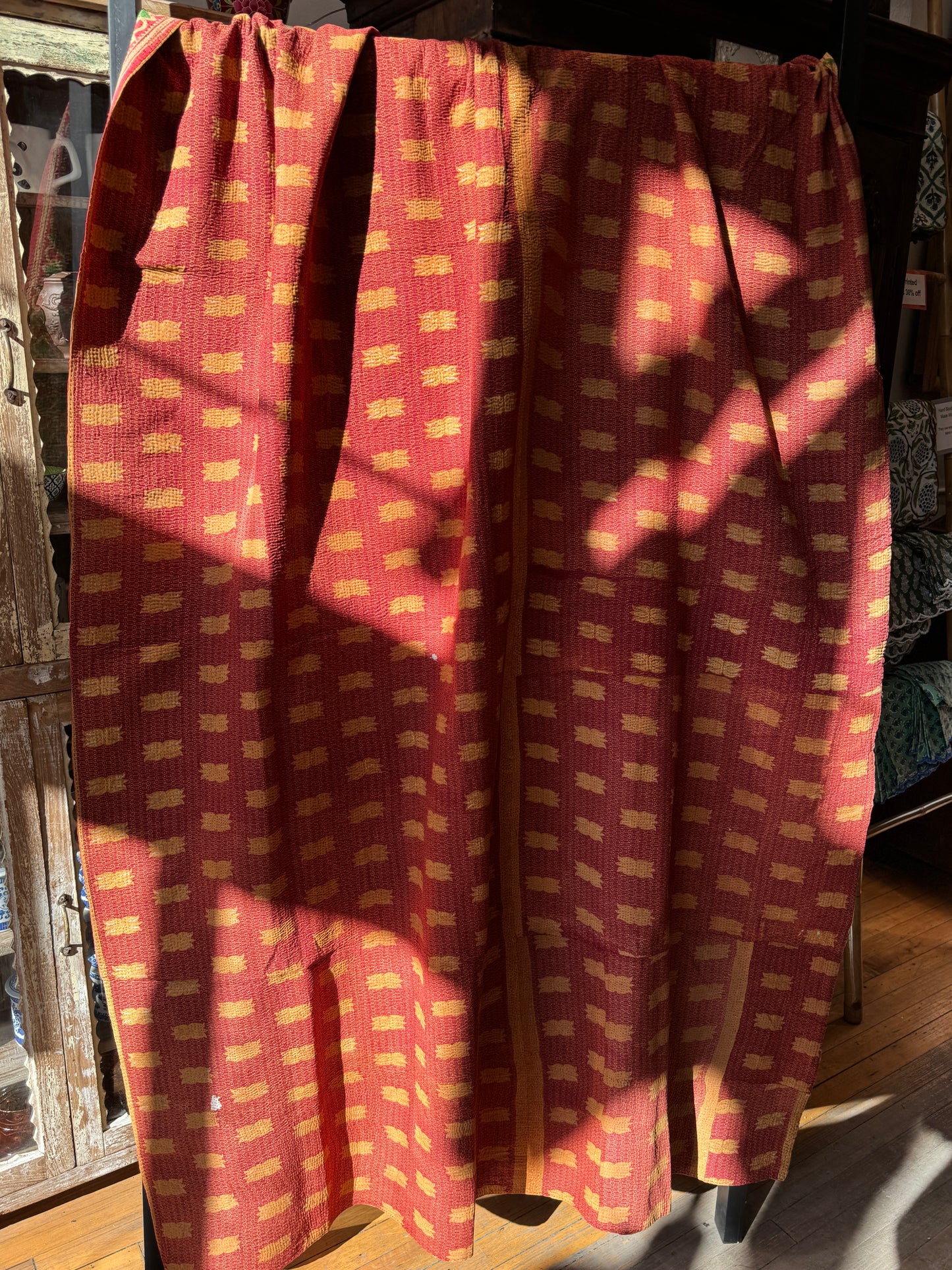 NO. 168 Vintage Cotton Kantha Throw