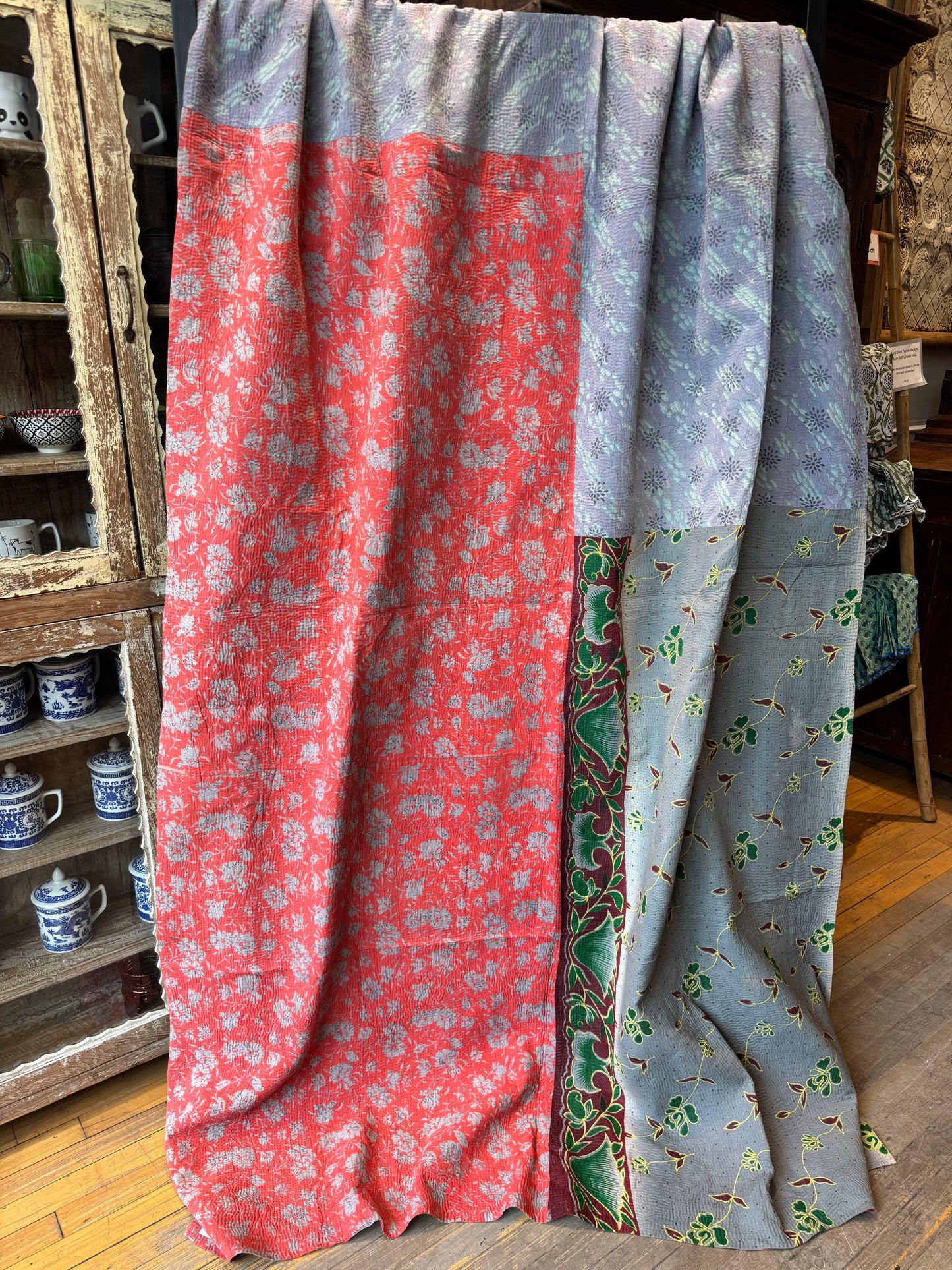 No. 346 Vintage Cotton Handstitched Throw