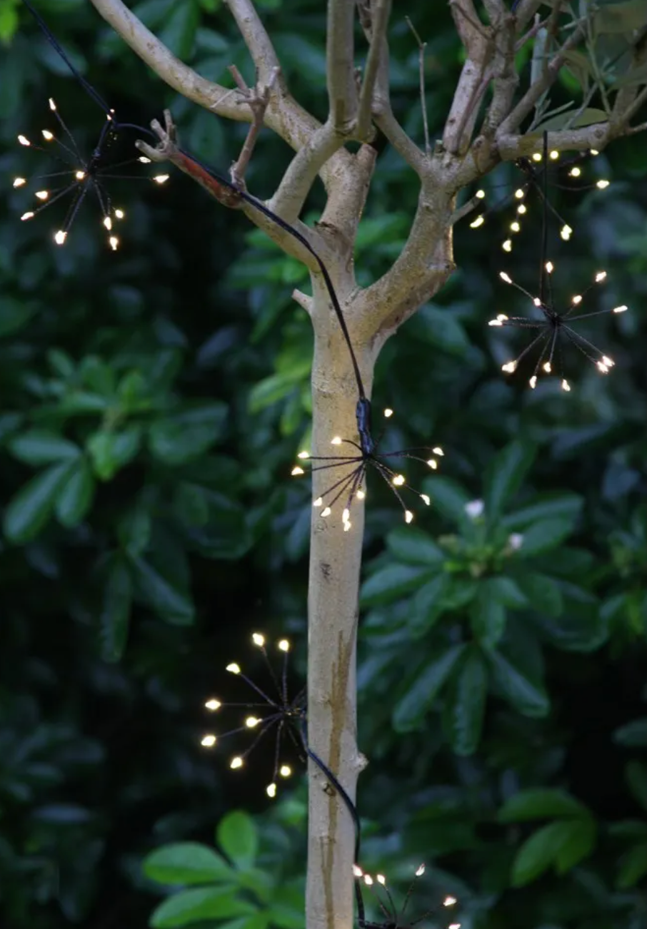 Starburst Chain Lights: Silver
