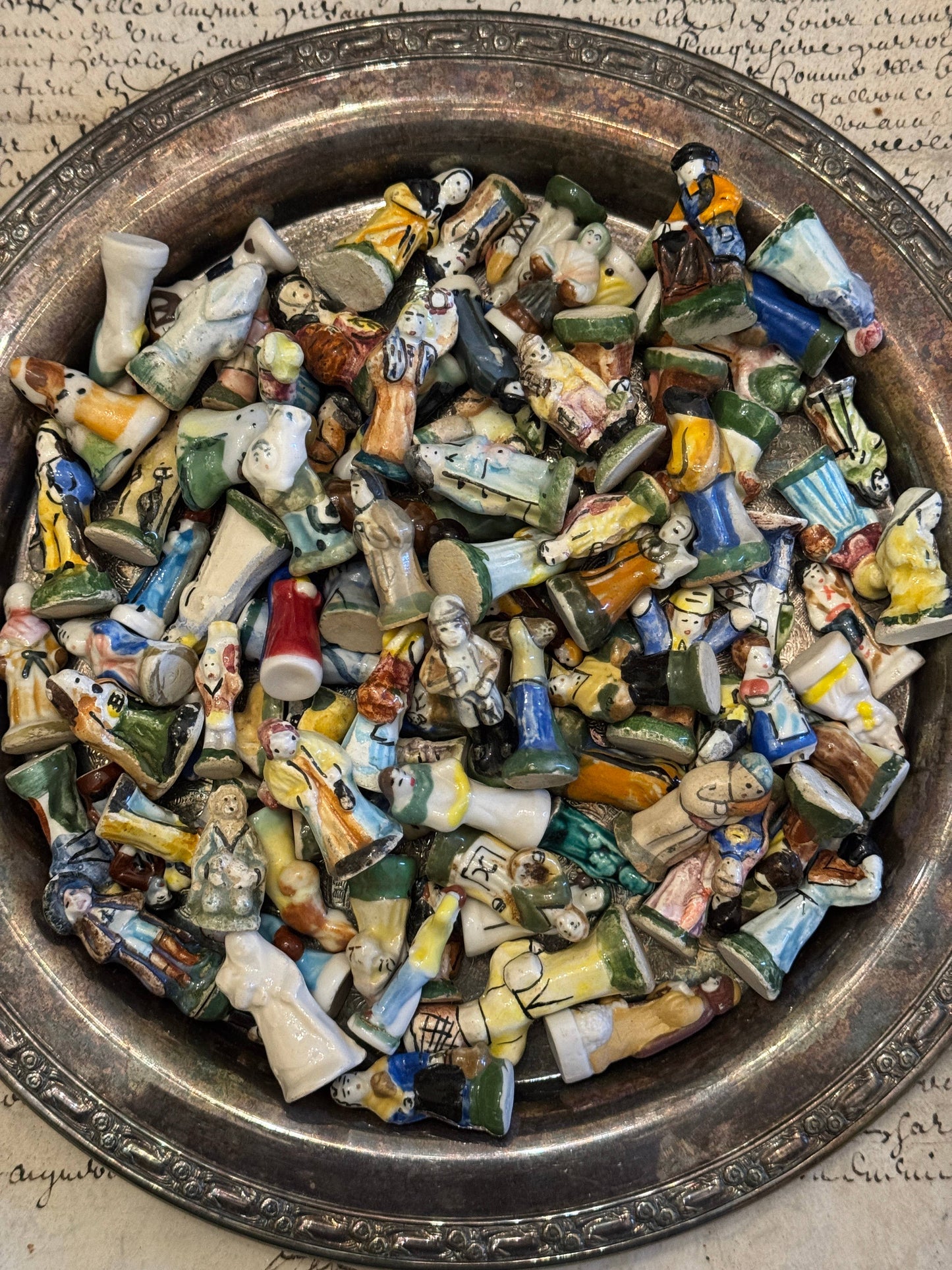 French Feves and Santons -