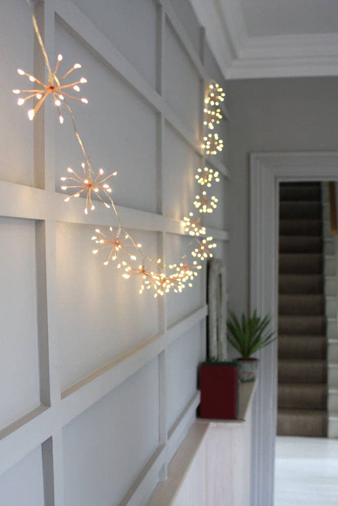 Starburst Chain Lights: Silver