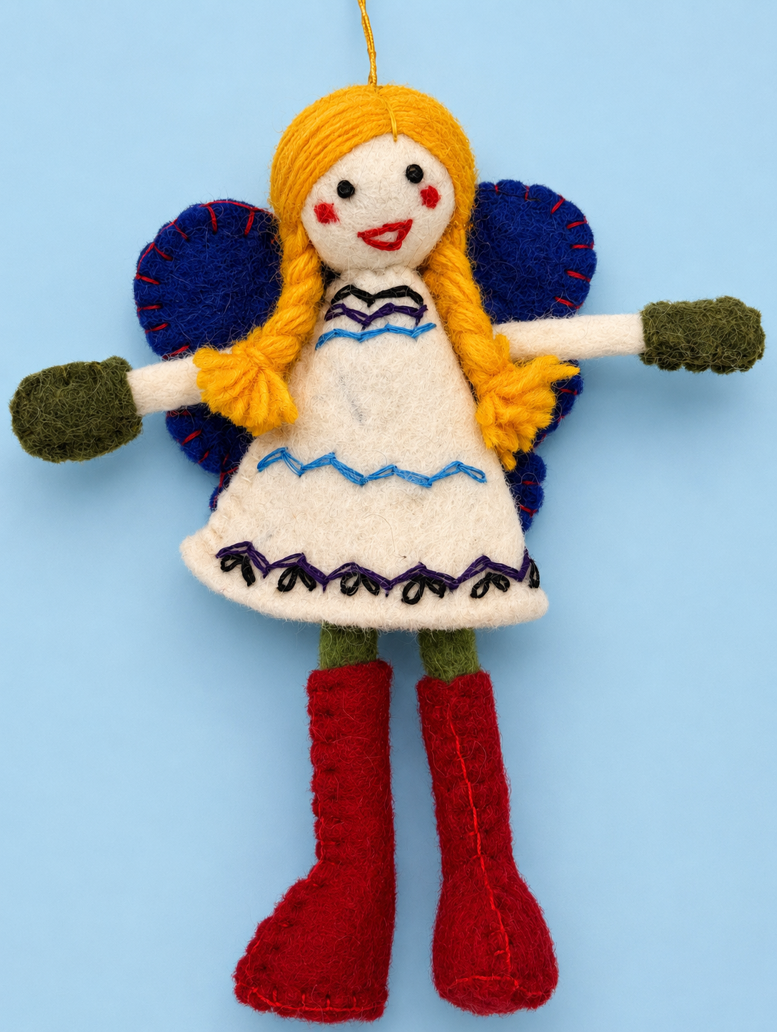 Handmade Felted Wool Little Dutch Doll