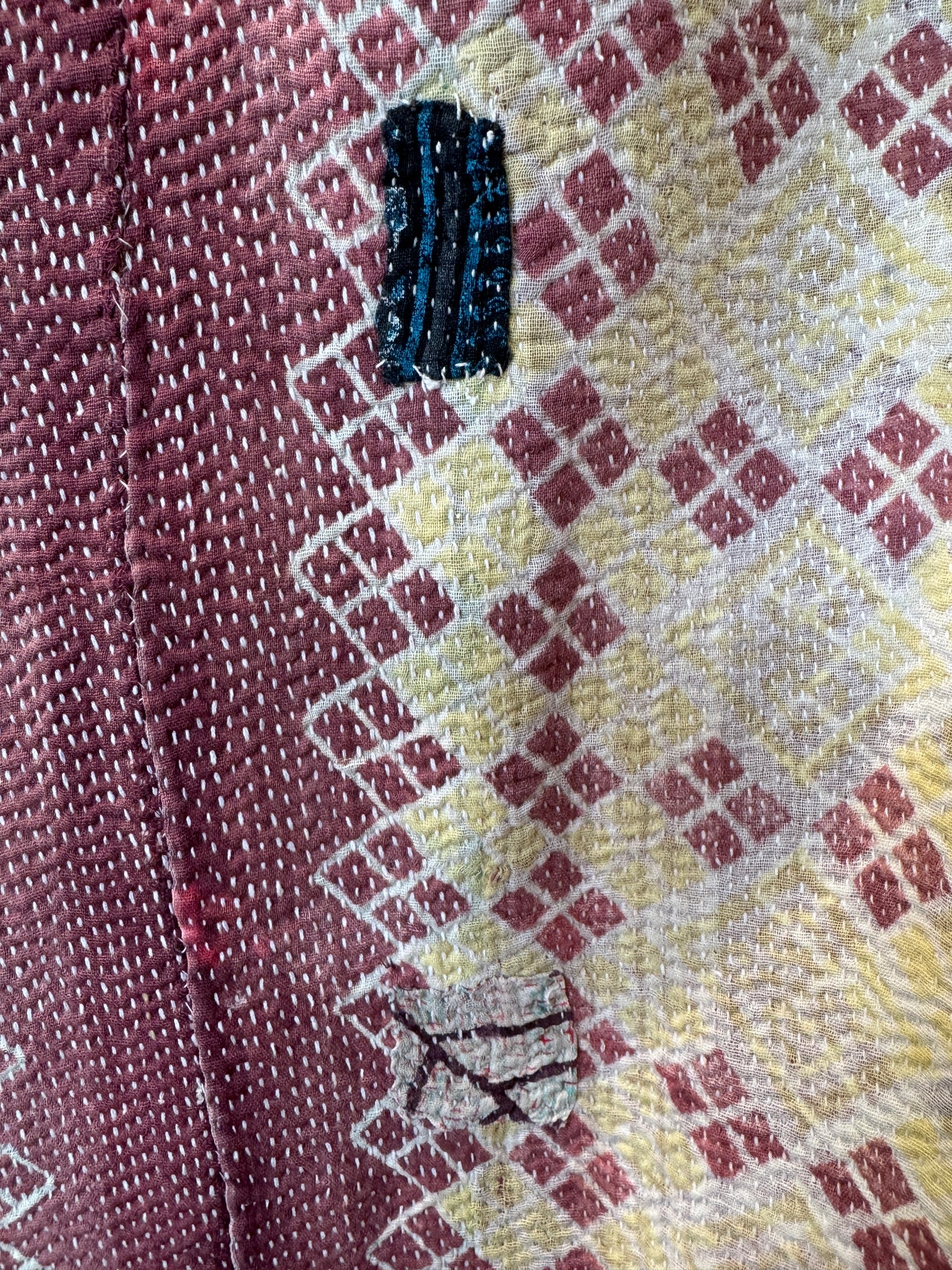 NO. 99 Vintage Cotton Handstitched Kantha Throw