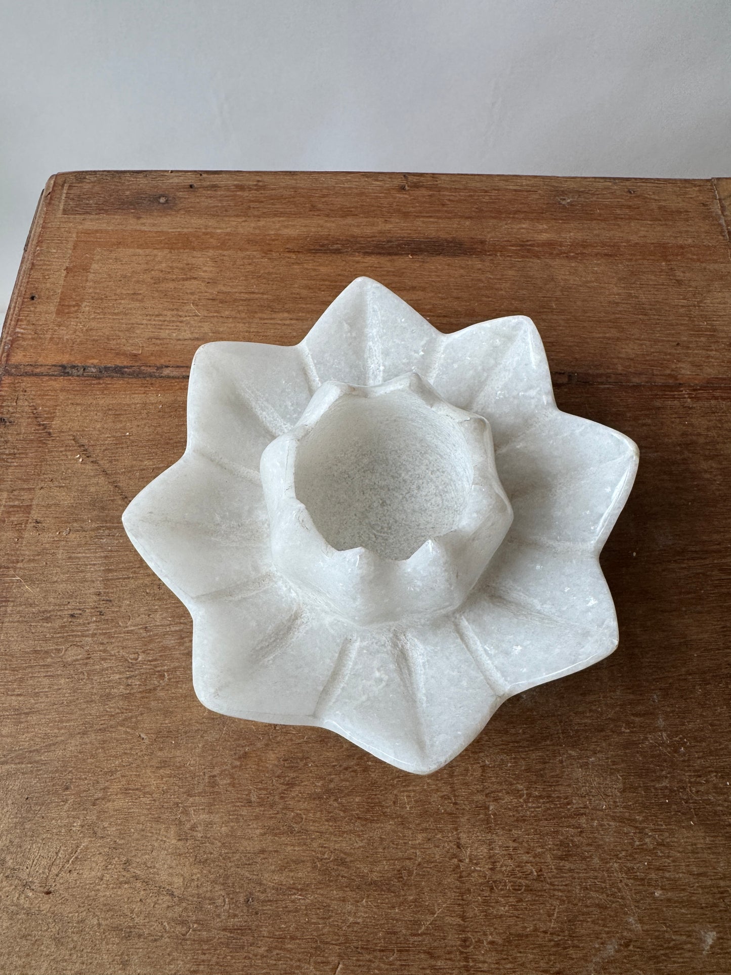 Marble Lotus Candle Holder