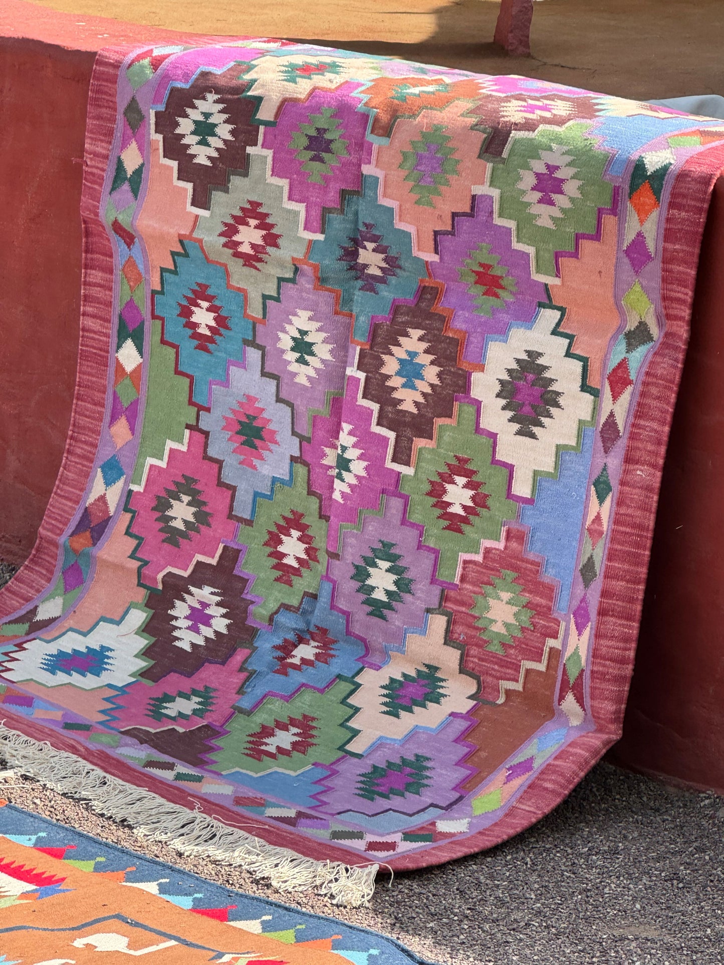 #5 Handwoven Cotton Rug 4' x 6'