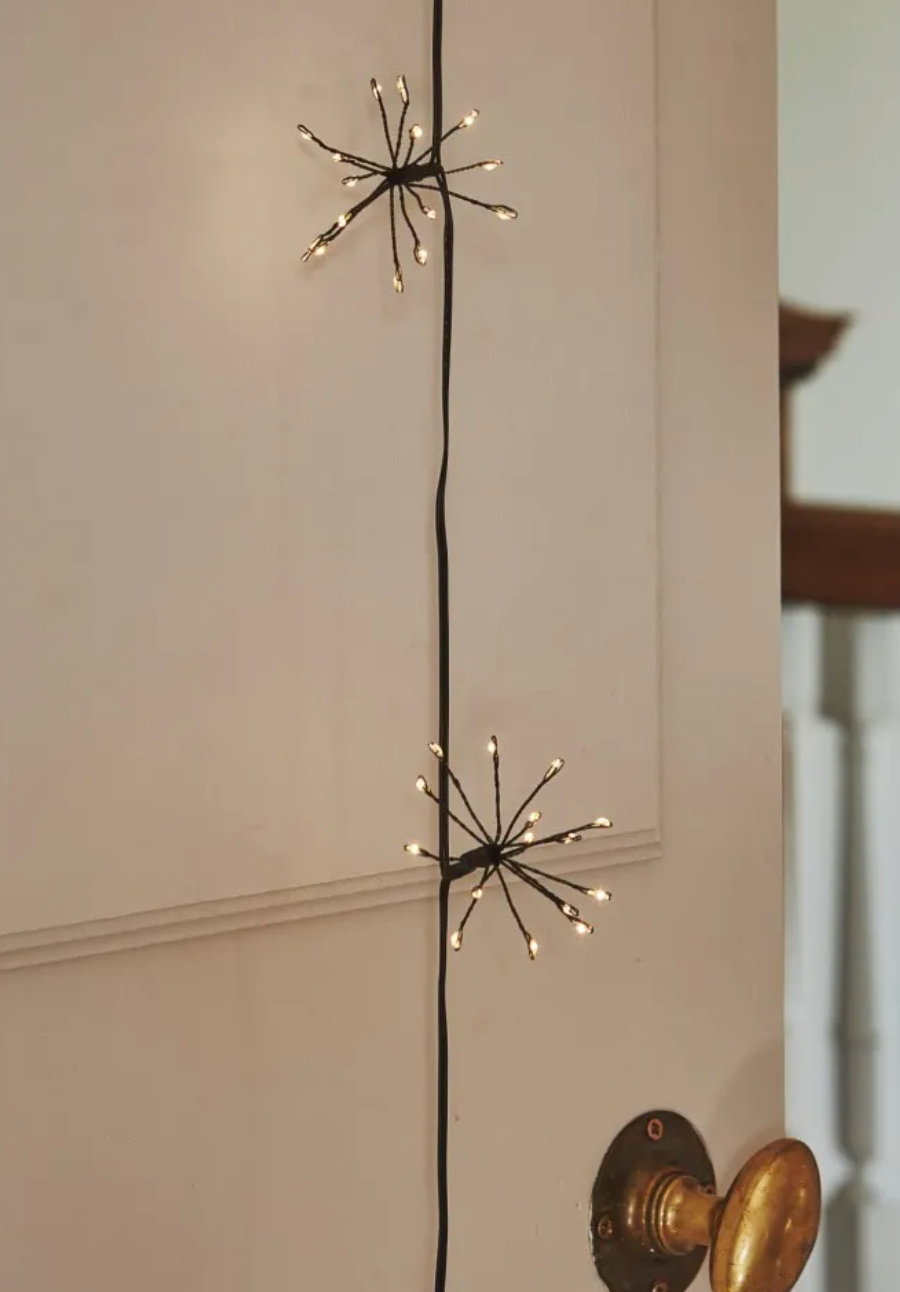 Starburst Chain Lights: Silver