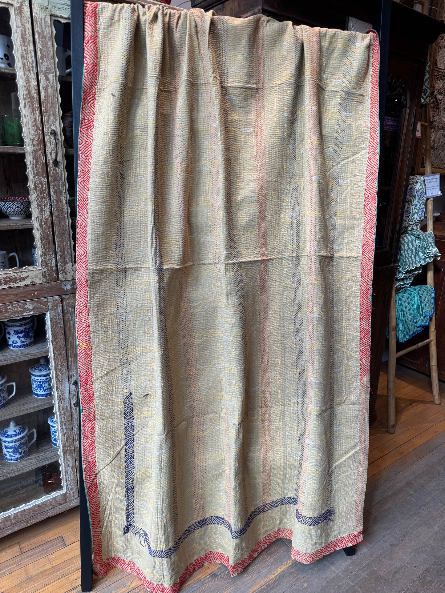 SA-6 Vintage Cotton Handstitched Kantha Throw