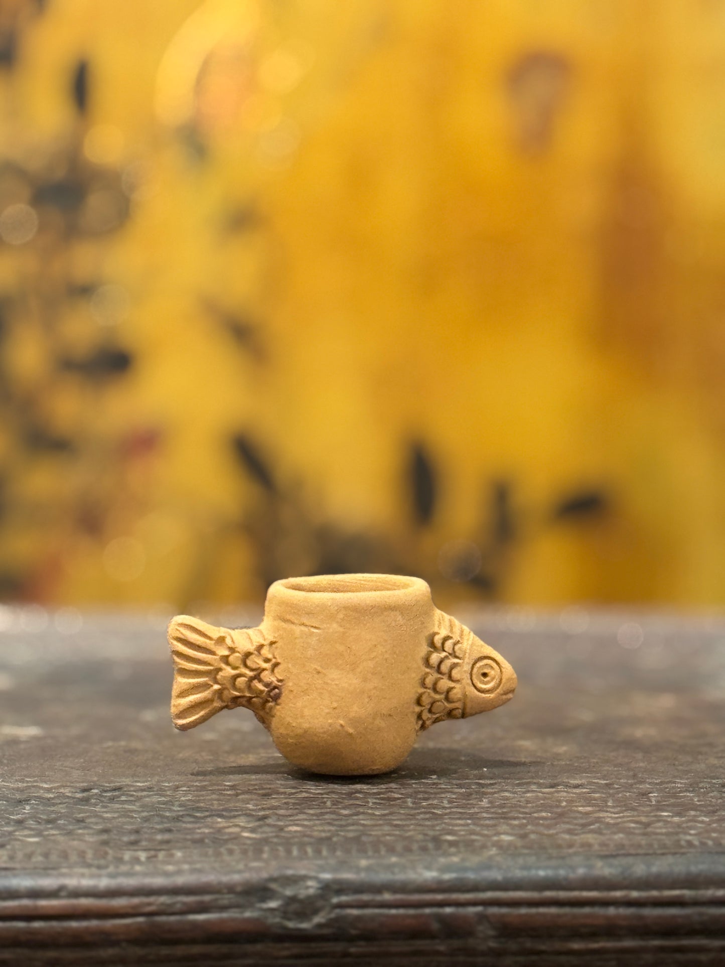 Handmade Pottery Mini Fish Pot