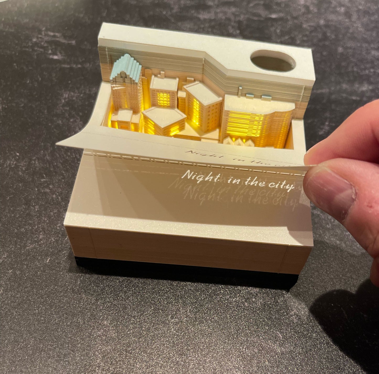 3D City Lights Memo Pad