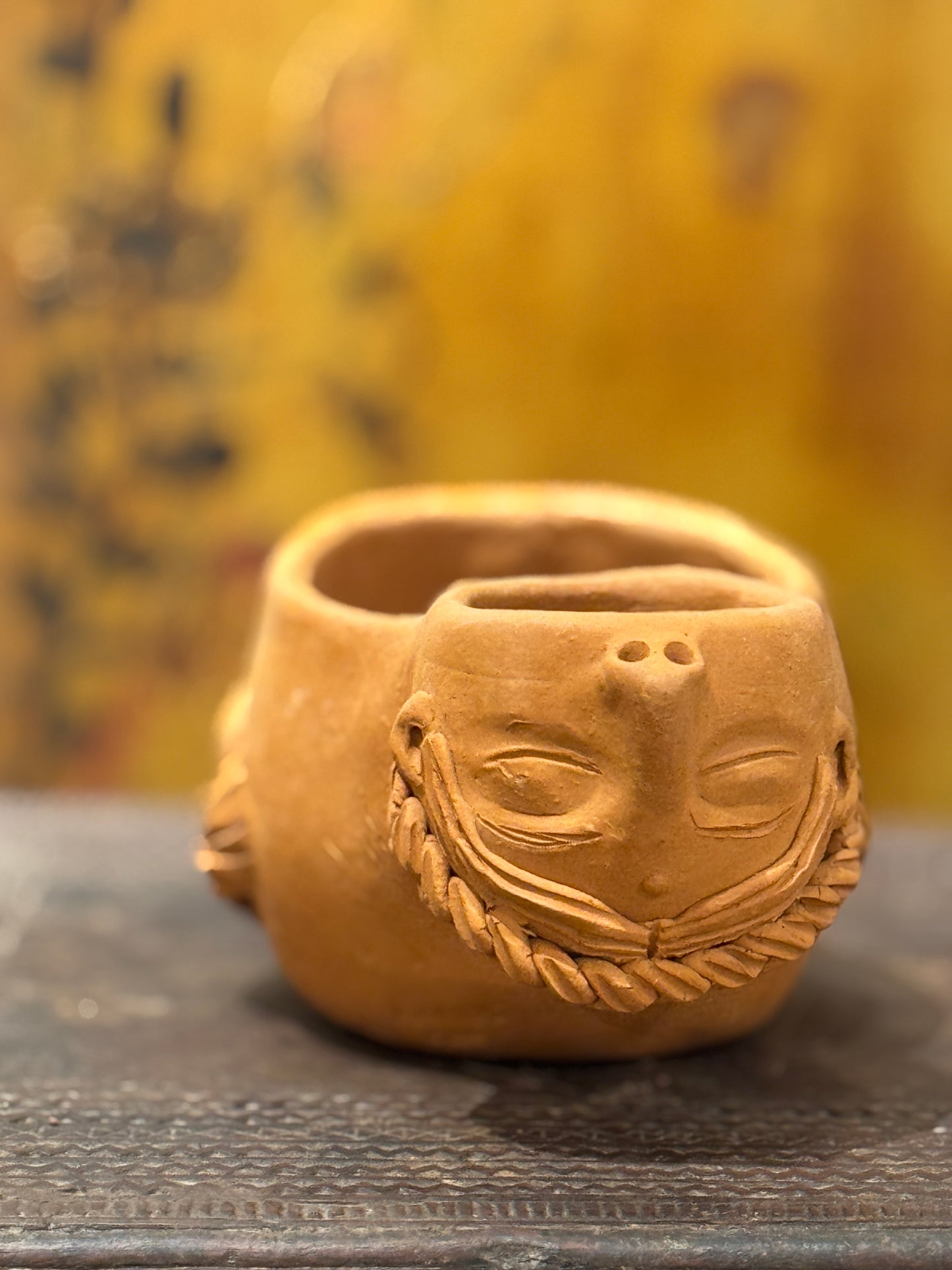 Two Ladies Heads Handmade Pottery