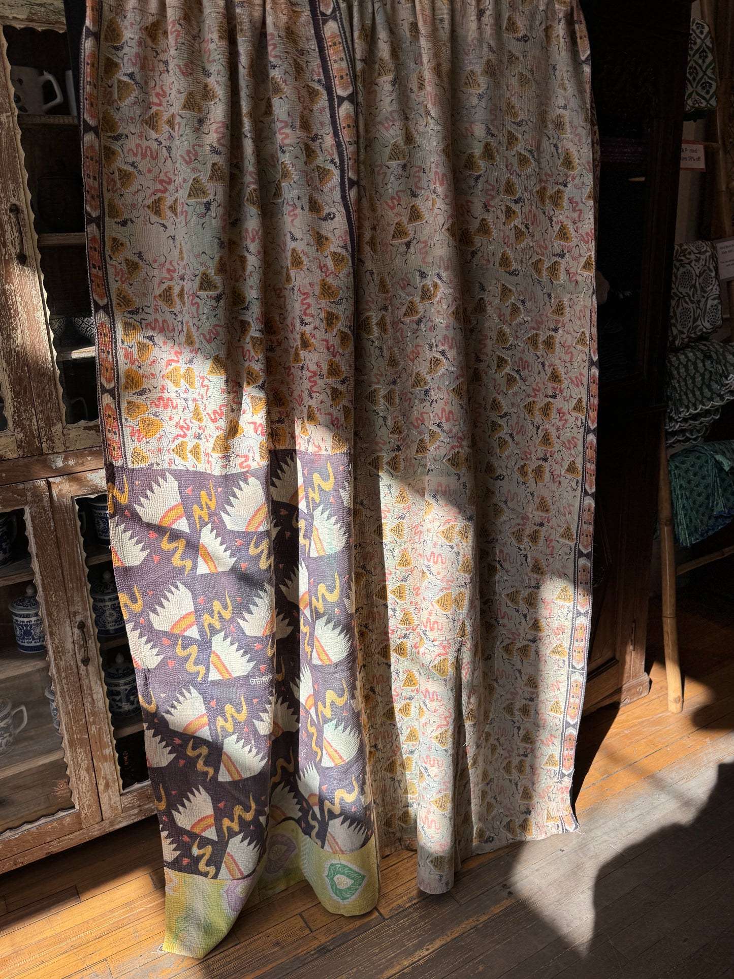No. 85 Vintage Cotton Handstitched Kantha Throw