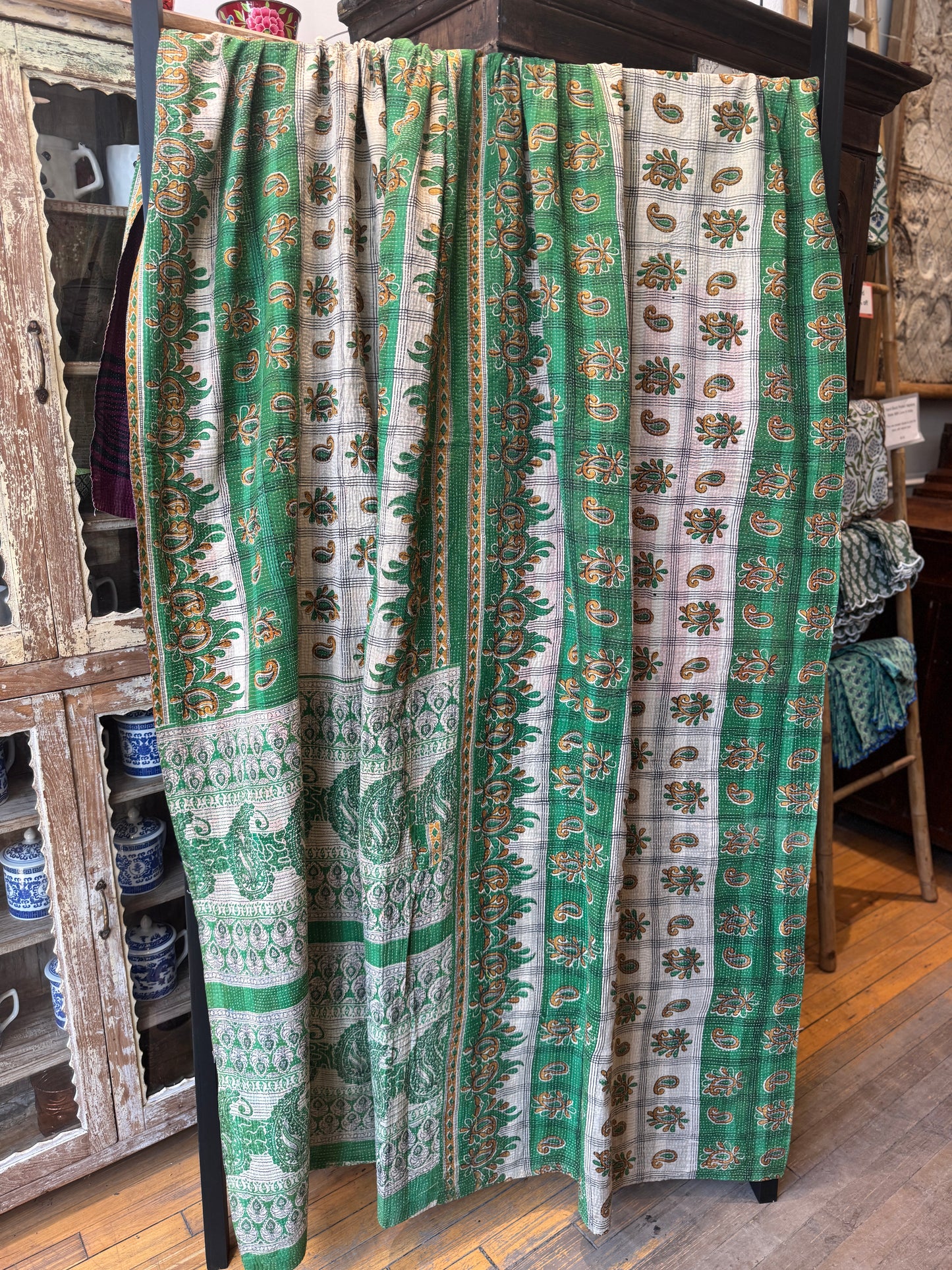 No. 116 Vintage Cotton Handstitched Kantha Throw