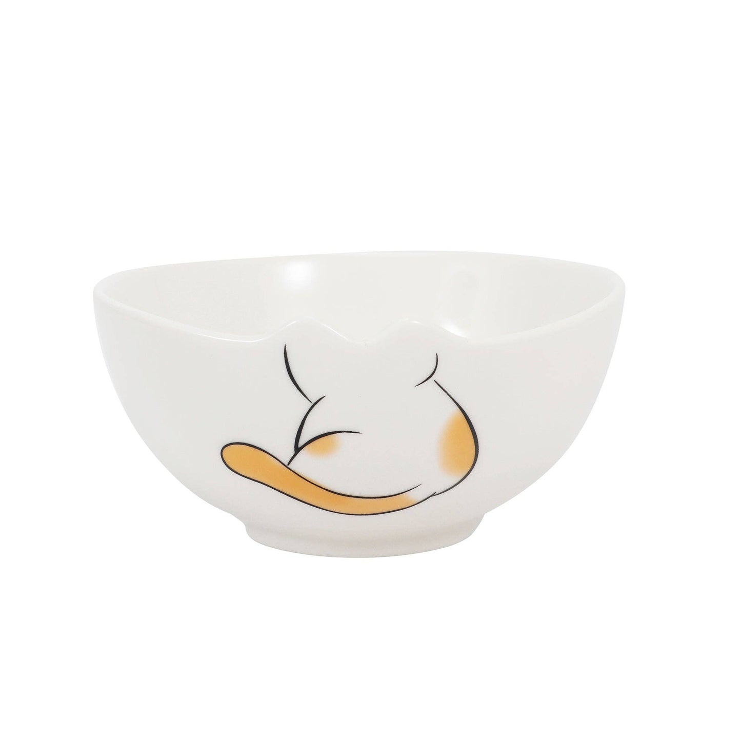 4.25"Dia Porcelain Rice Bowl Cute Cat