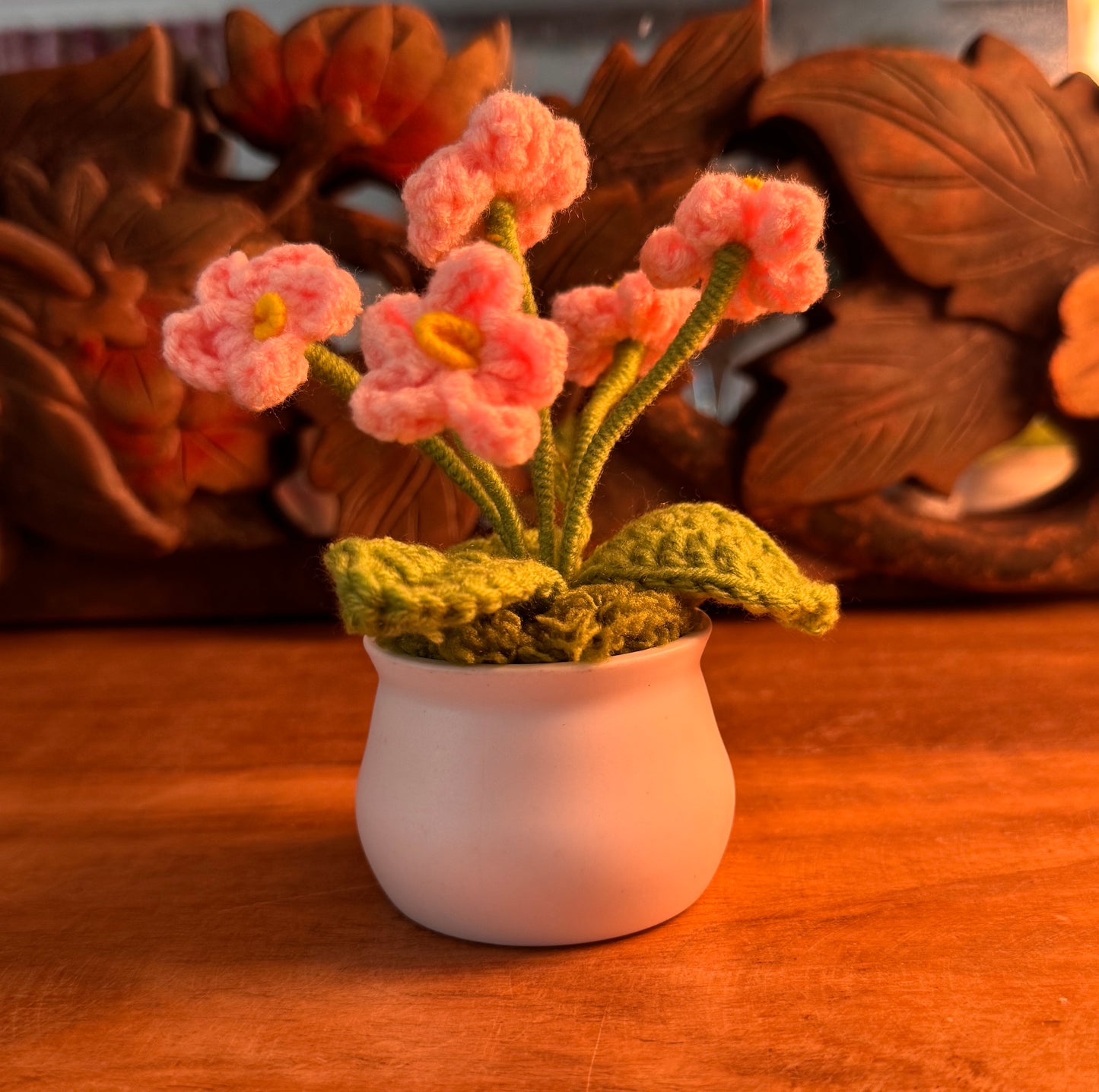 Crocheted Flower Pot