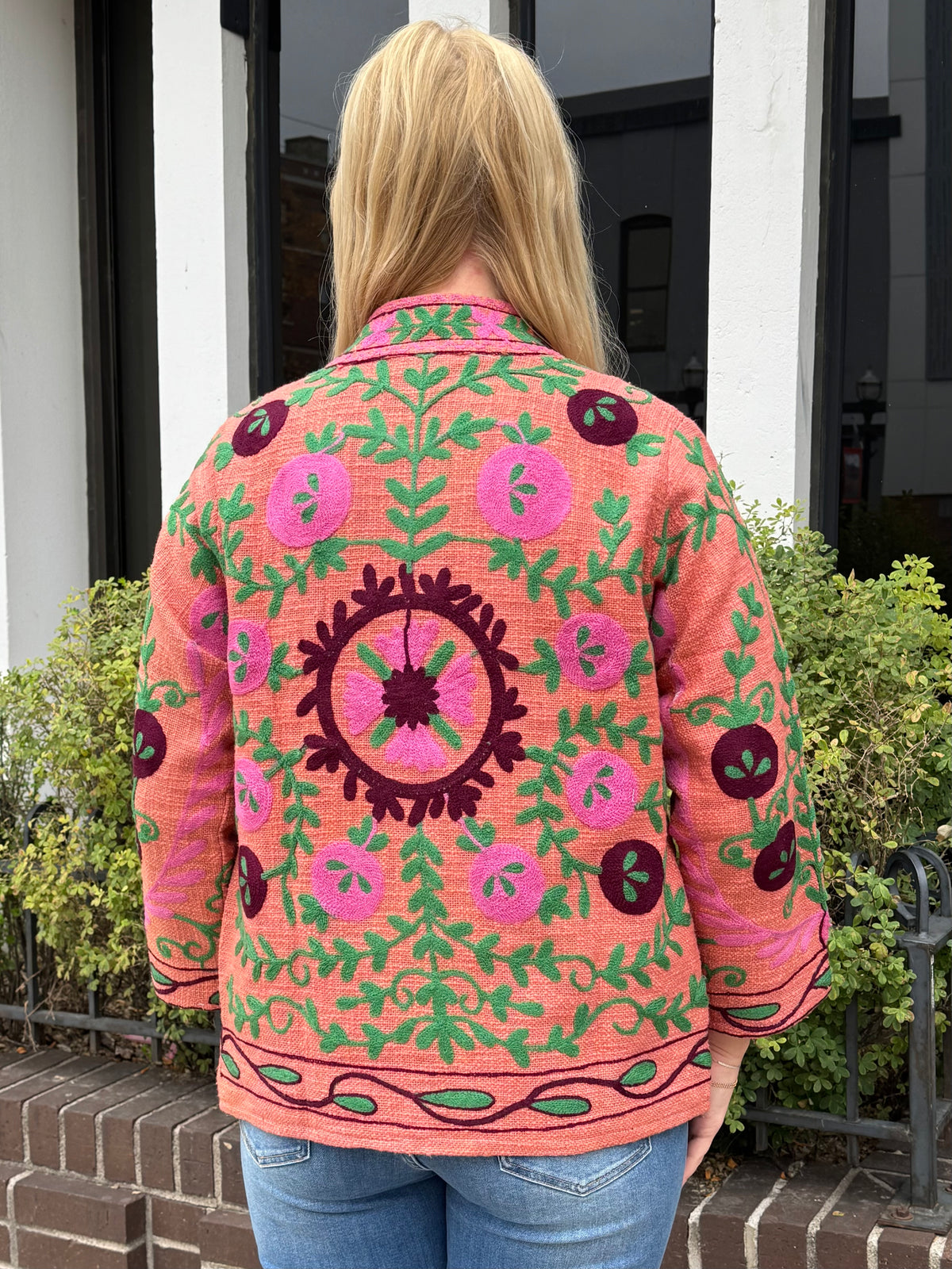 16E. Jute Suzani Short Jacket