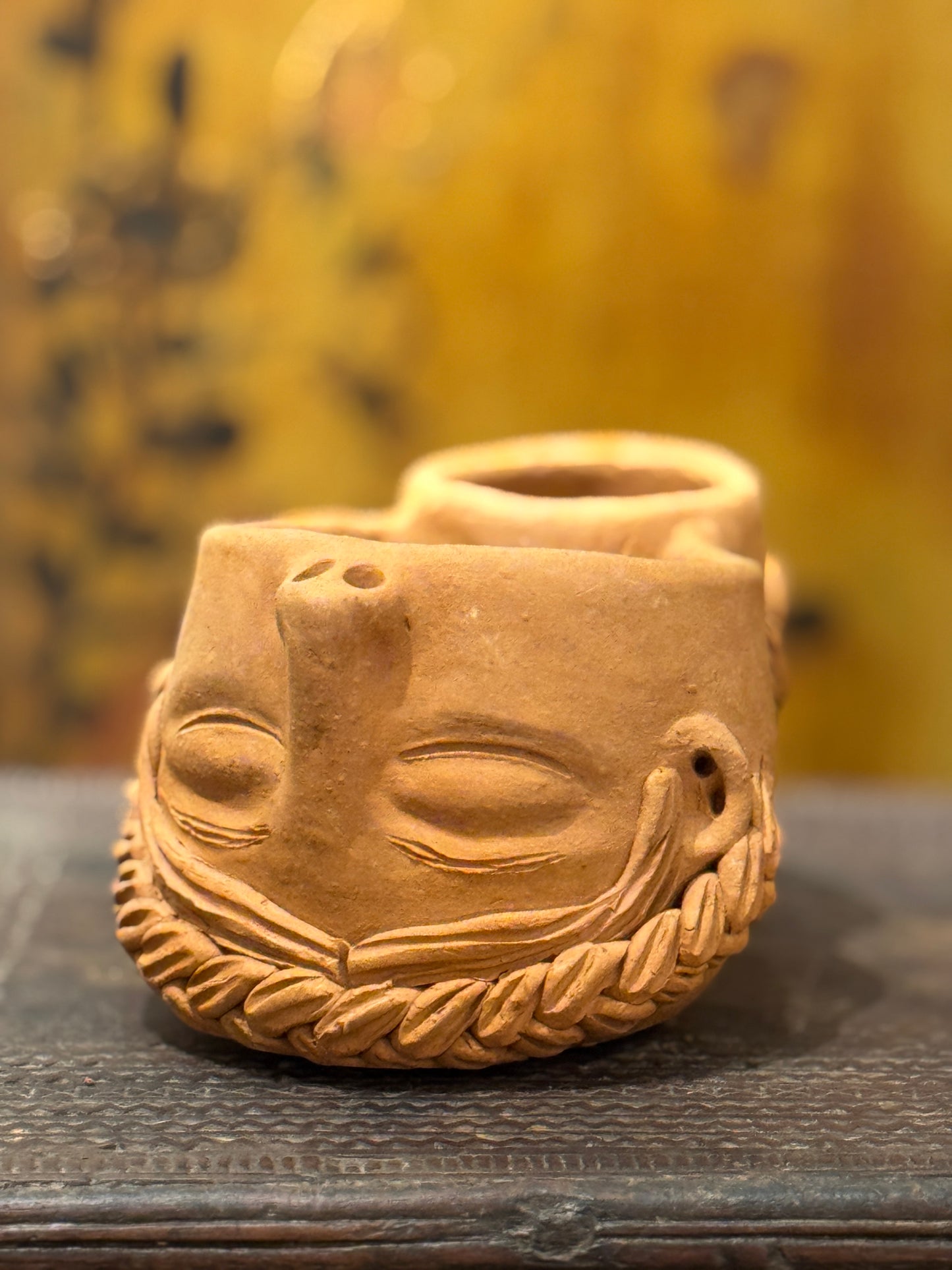 Two Ladies Heads Handmade Pottery