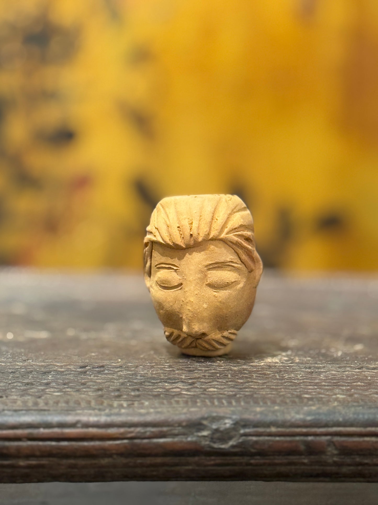 Handmade Mini Man Clay Pot