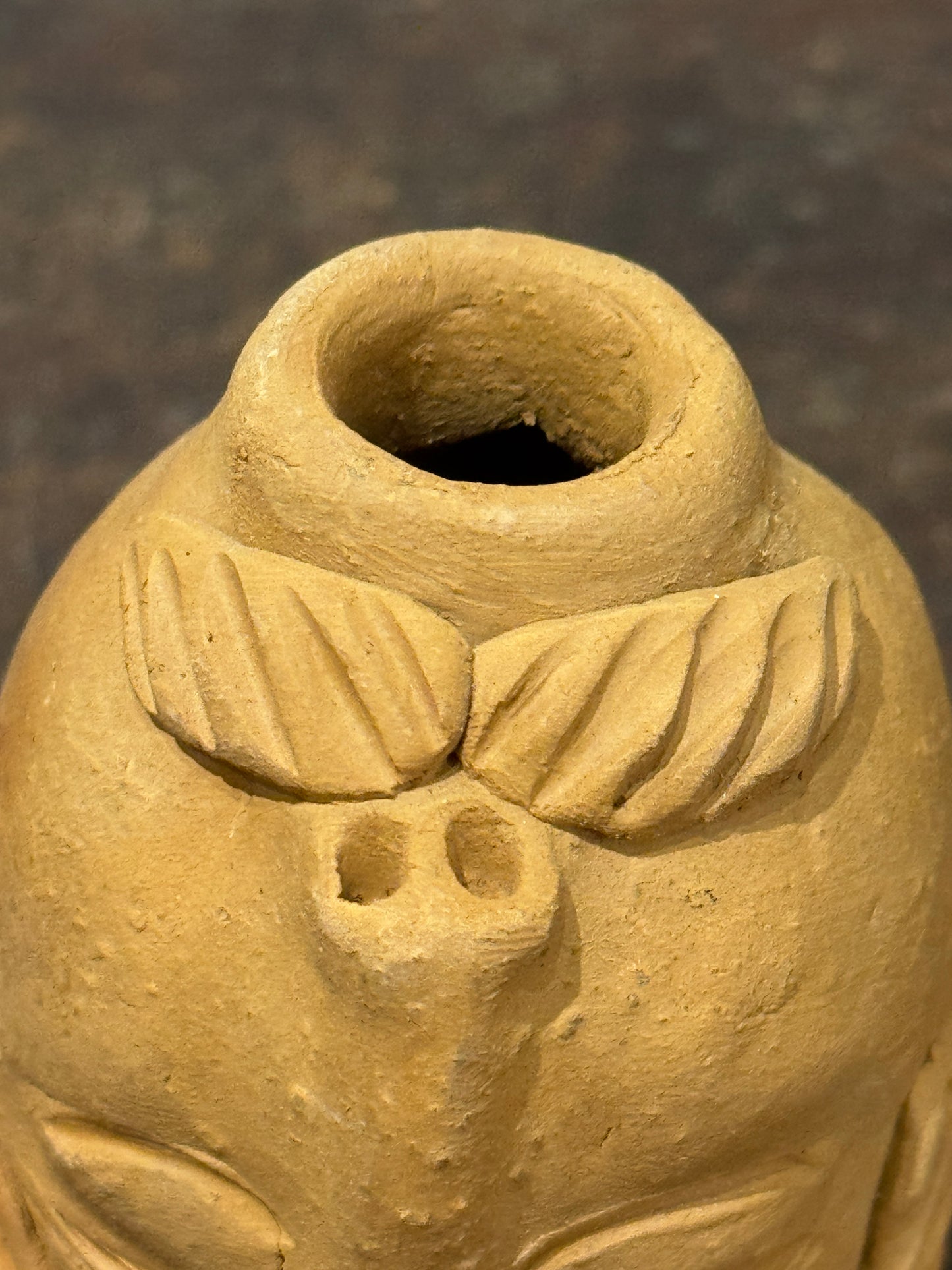 Handmade Mini Man Clay Pot