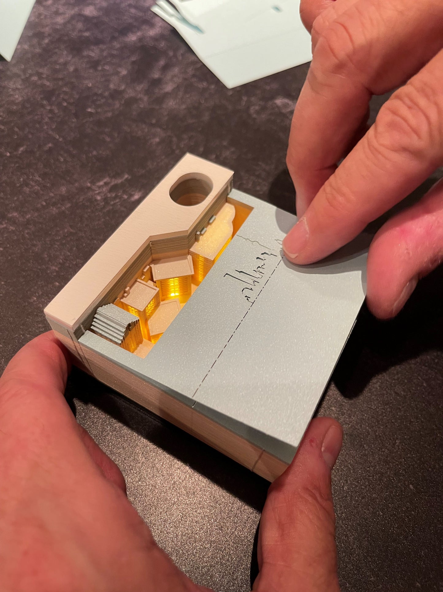 3D City Lights Memo Pad