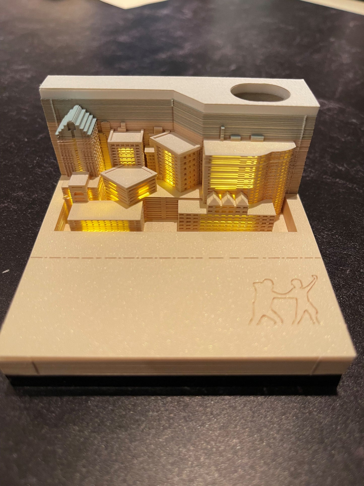 3D City Lights Memo Pad