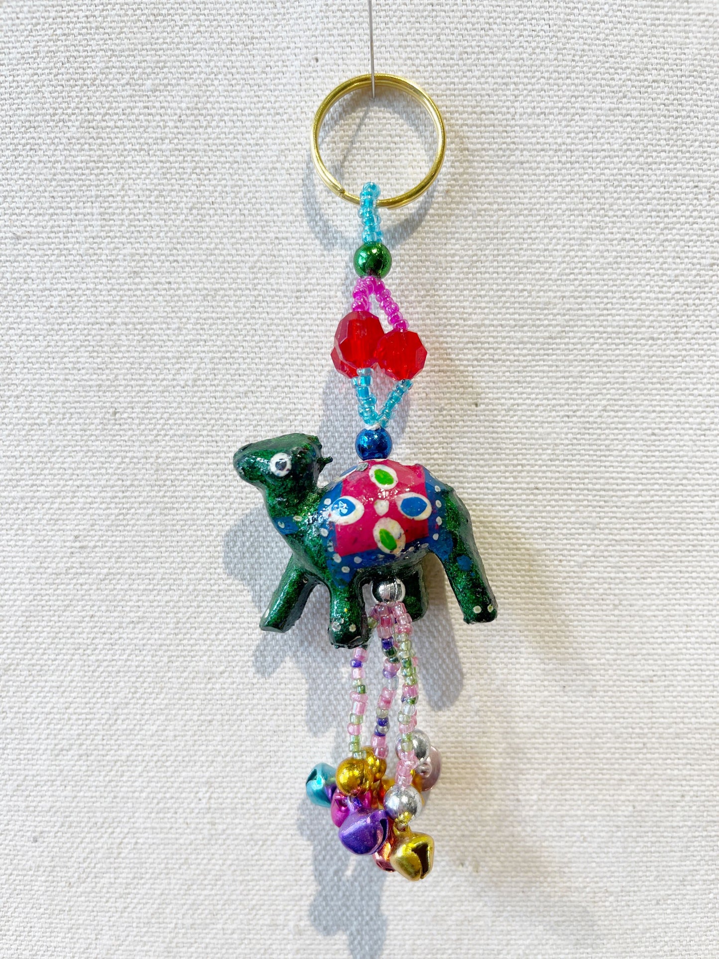 Camel Beaded Key Chain
