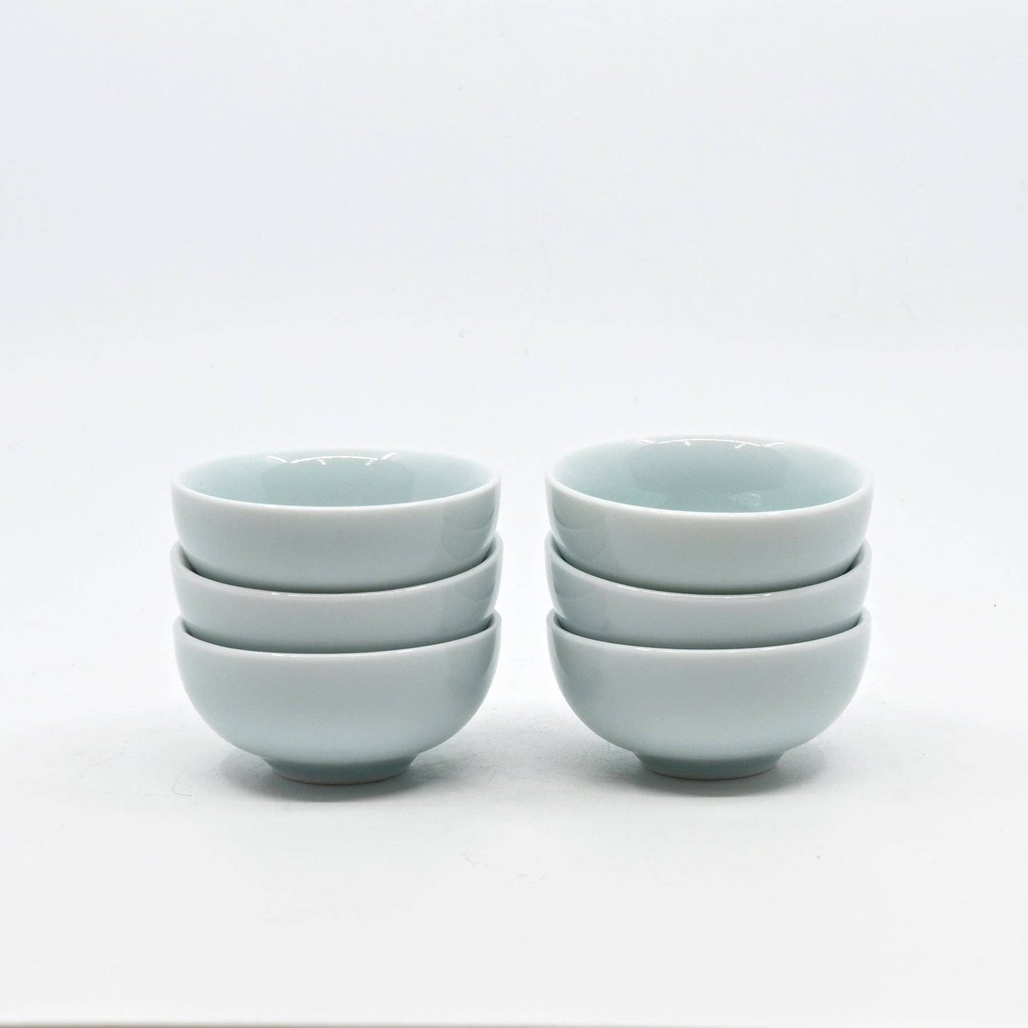 2.5"D Koi Fish Kung Fu Tea Cups 6 Piece Set Sky Blue (1/60)