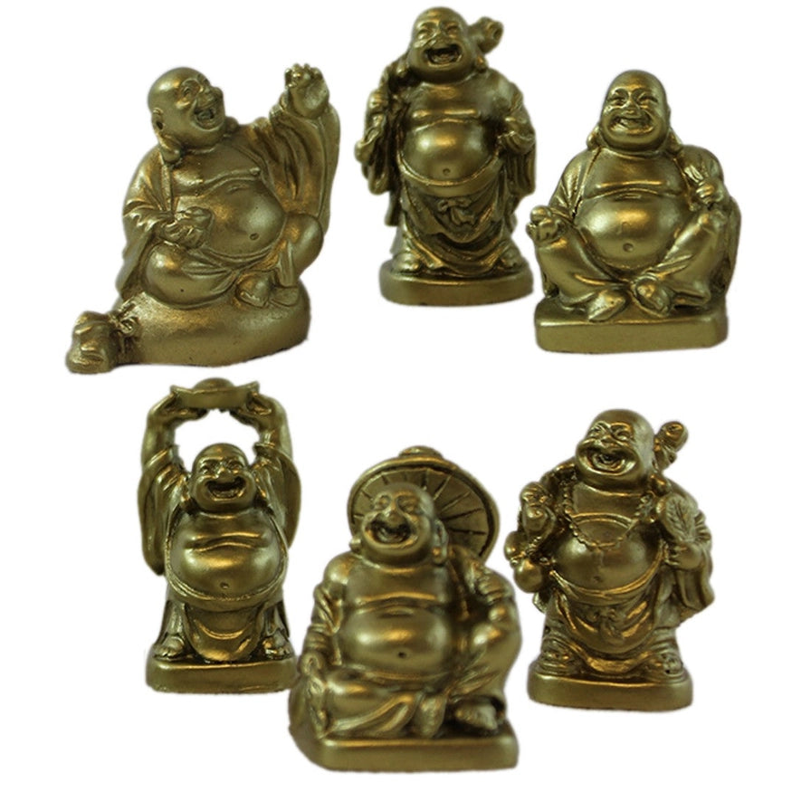 Buddha Set- Resin-Gold