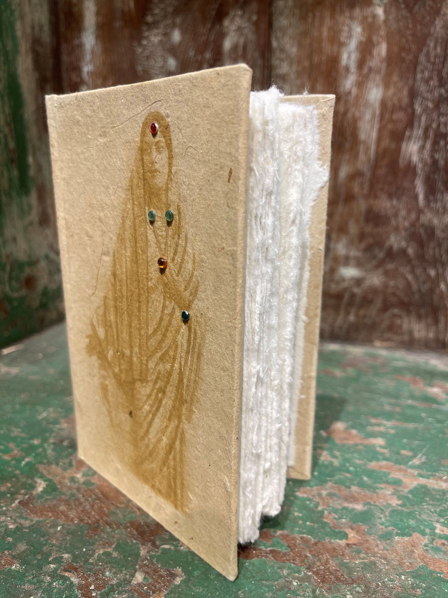 Gold Metalic Handmade Journal & Jewels