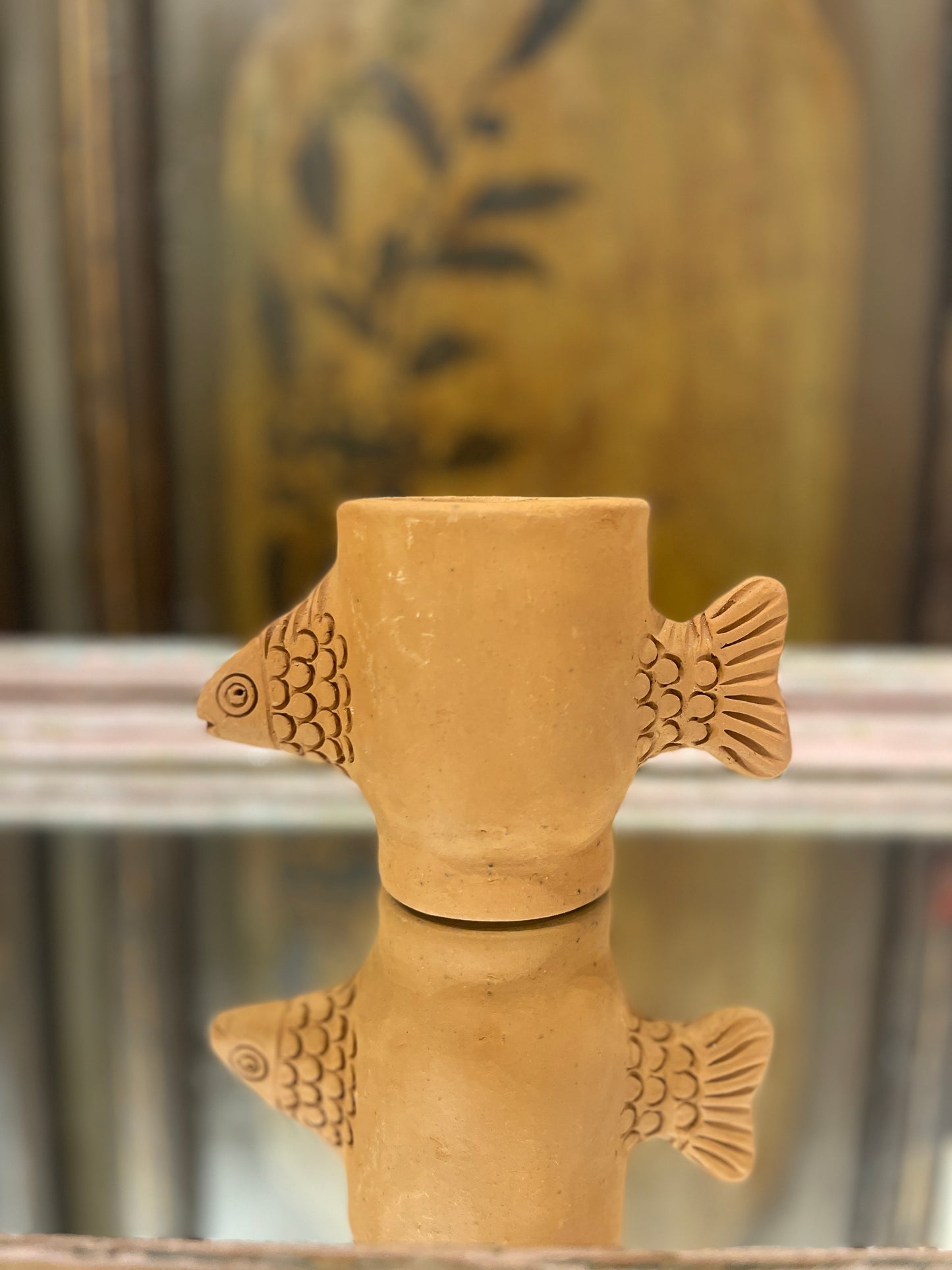 Handmade Fish Cup From made in San Antonio Castillo Velasco