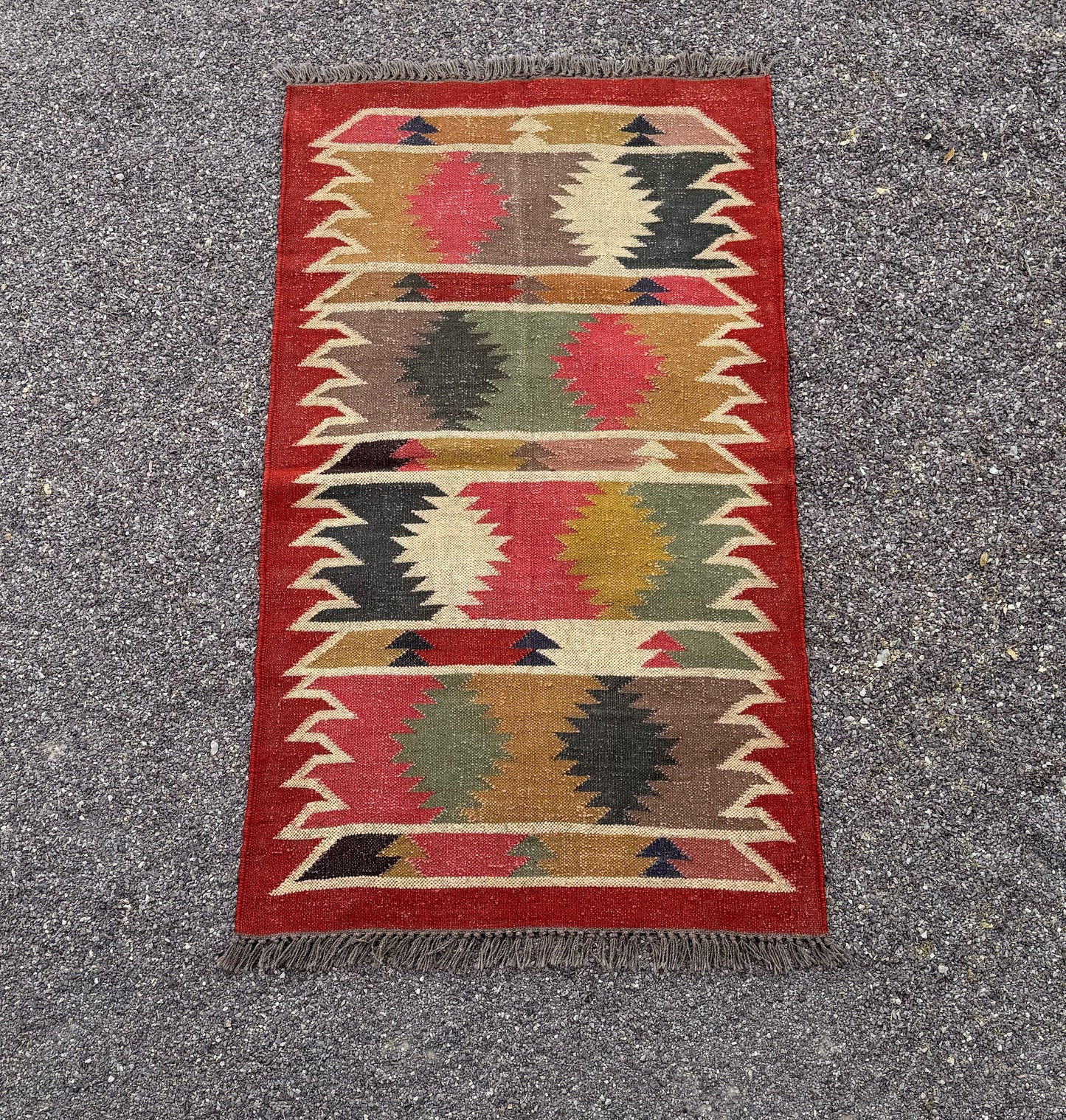 #3 Wool & Jute Handloomed Rug 3" x 5"