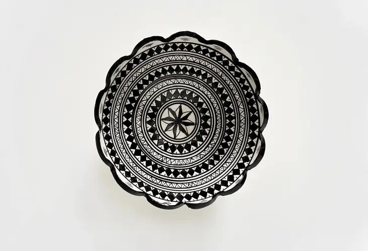 Moroccan Hand Painted Serving Bowl Medium