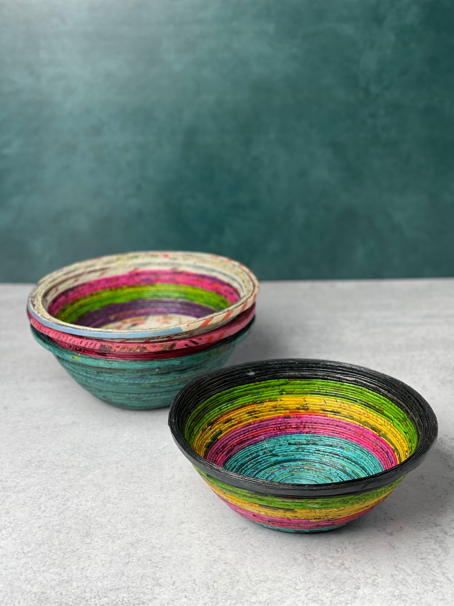 Recycled Newspaper Bowl Medium