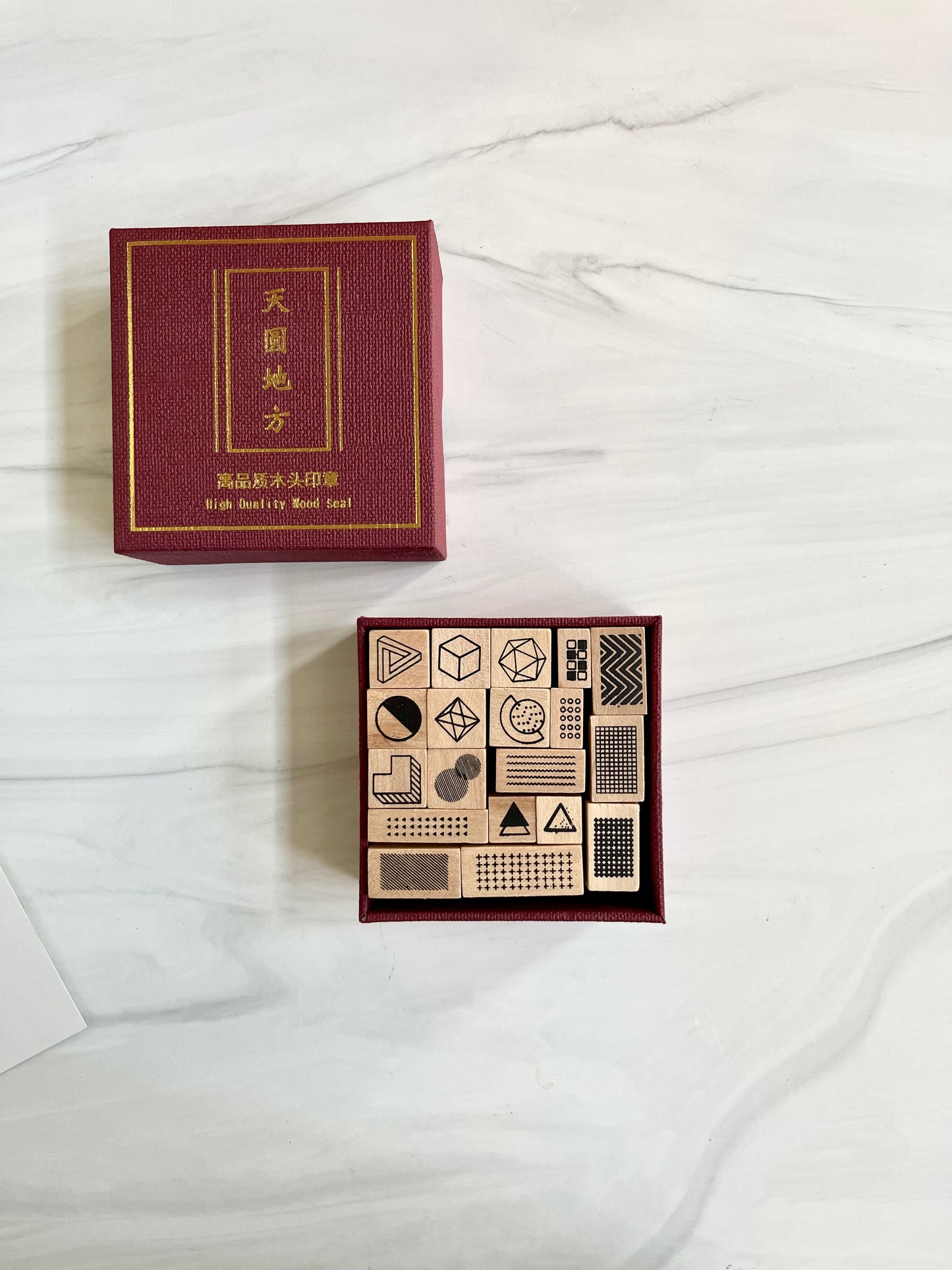 Geometric Shapes & Patterns Stamp Set