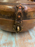Vintage Hammered Brass Chapati Box
