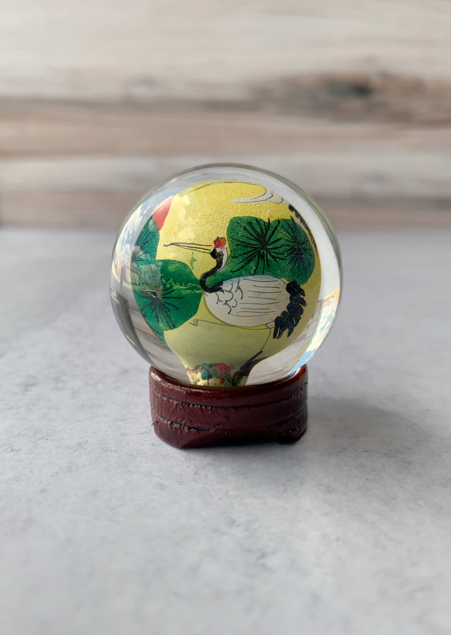 Painted Glass Ball