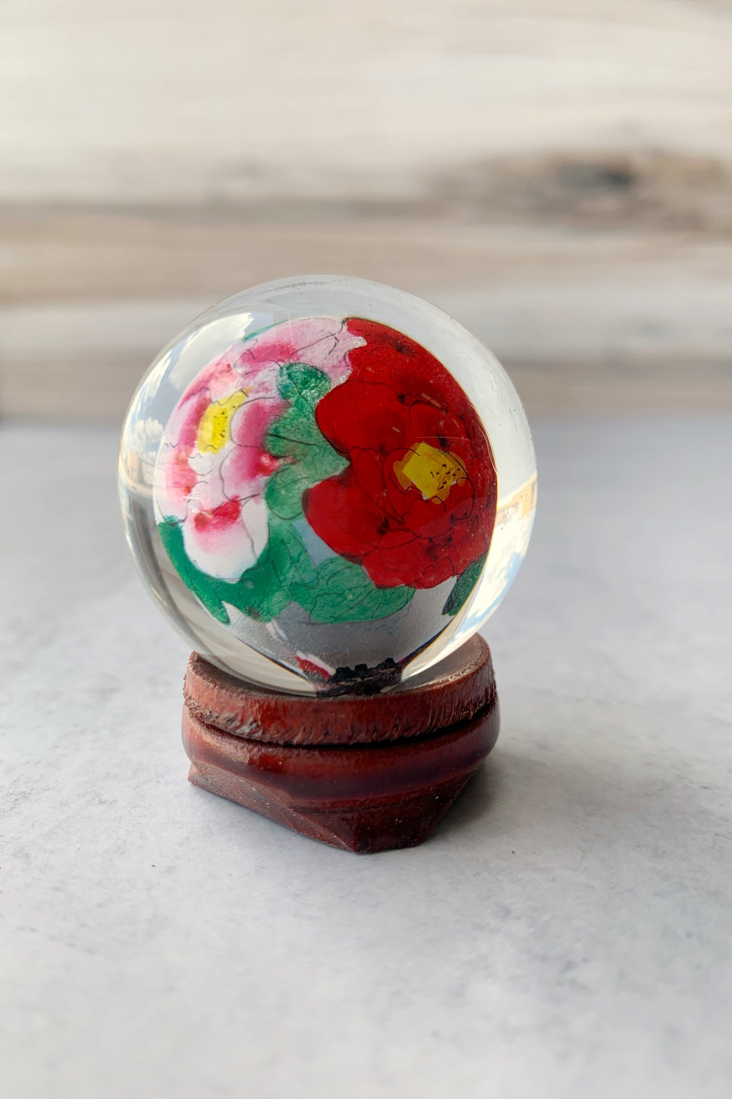 Painted Glass Ball