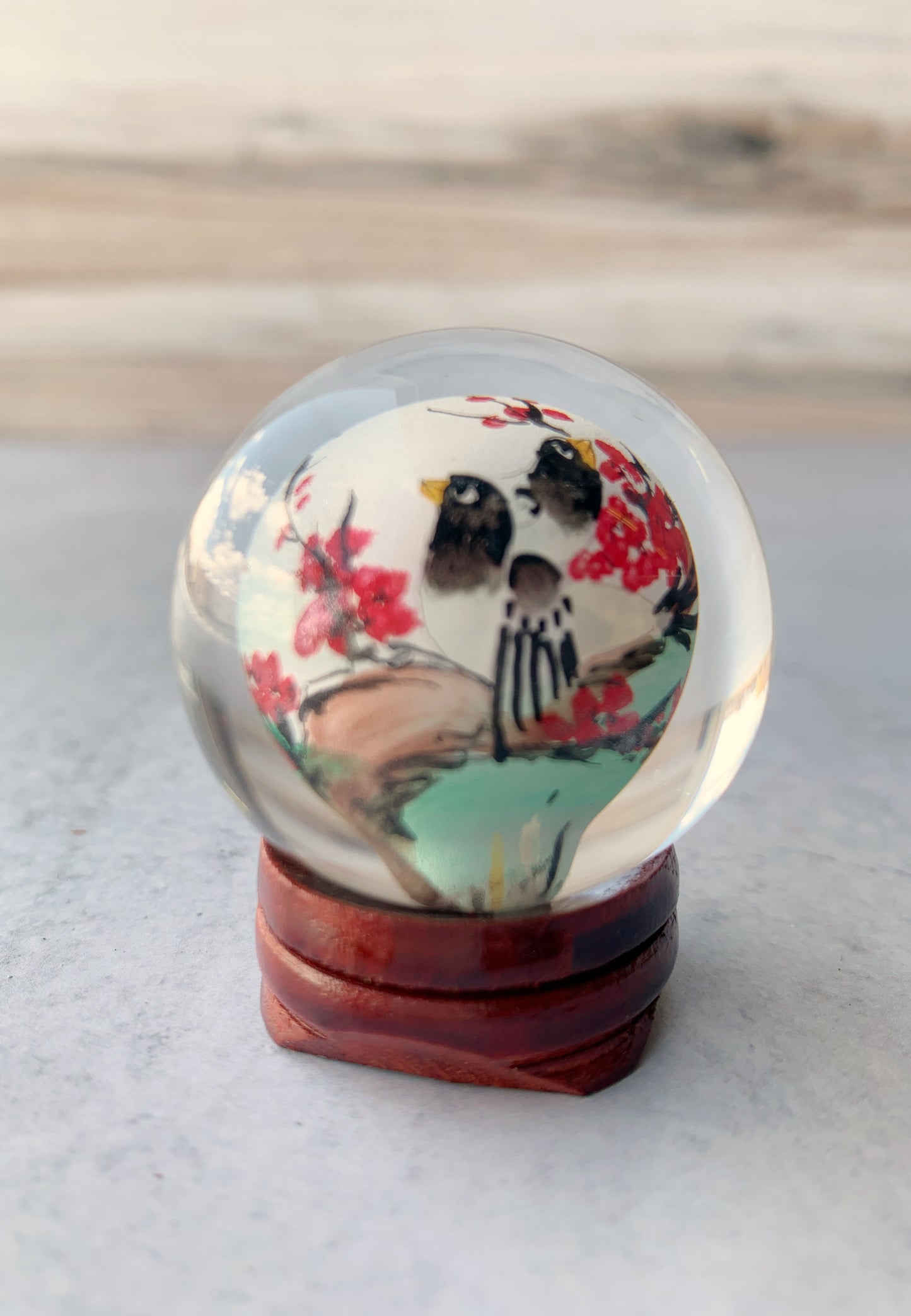 Painted Glass Ball