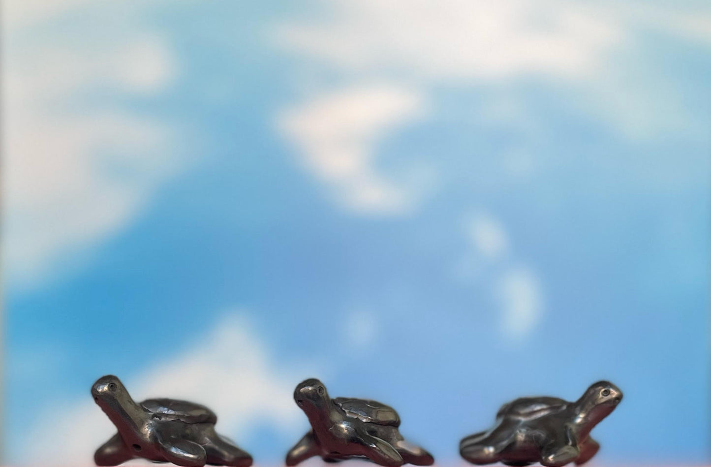 Black Pottery Turtle Whistle