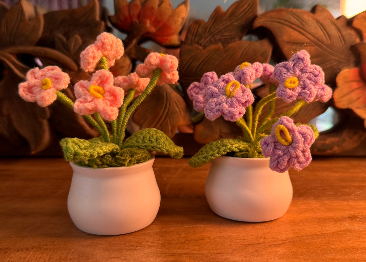 Crocheted Flower Pot