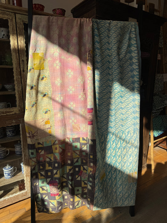 SA-5  Vintage Cotton Handstitched Kantha Throw