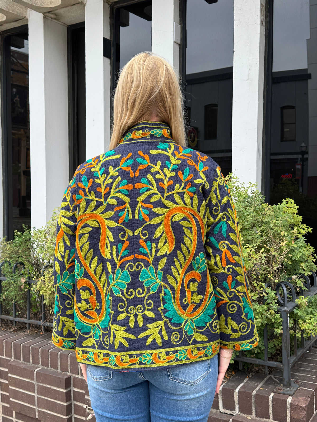 16F. Jute Suzani Short Jacket