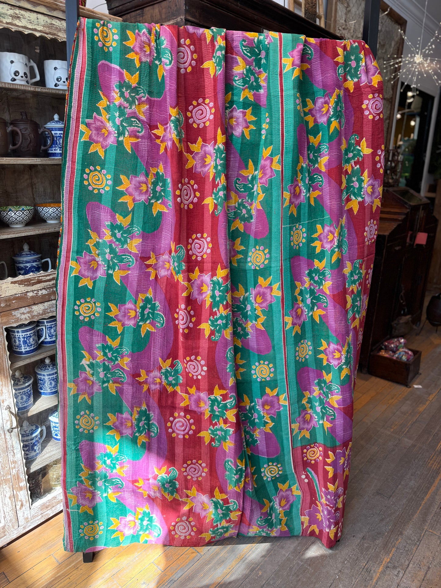 No. 105 Vintage Cotton Handstitched Kantha Throw