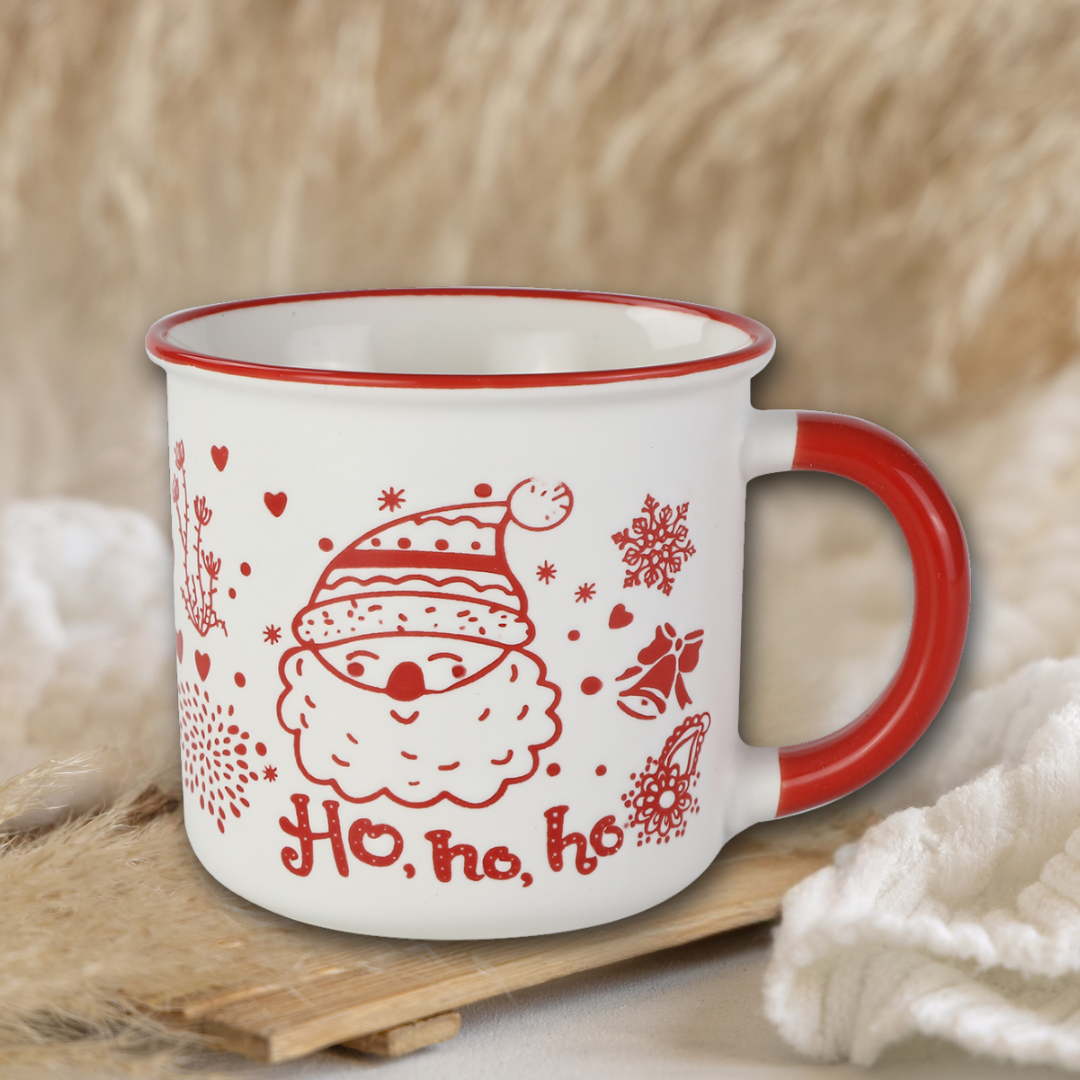 Christmas Campfire Mug – Ho, Ho, Santa