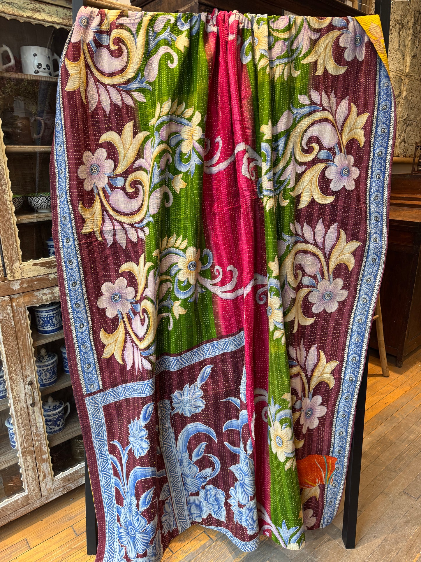 No. 290  Vintage Cotton Handstitched Kantha Throw
