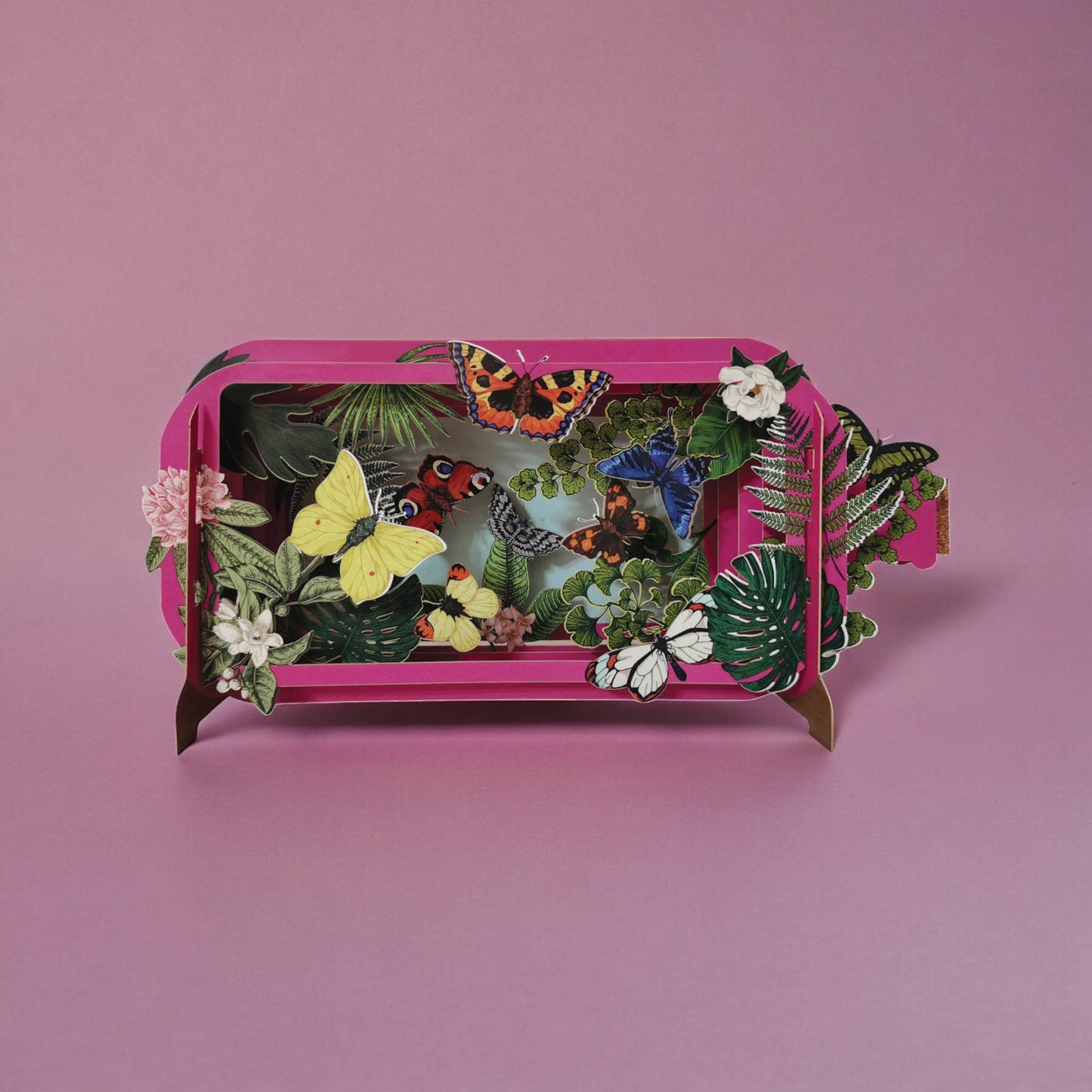 MIB284 -Message in a Bottle Pop Up Card -Butterfly