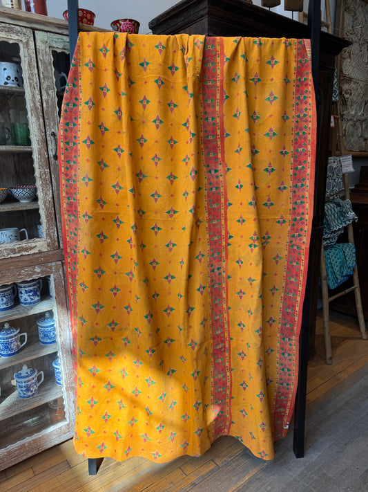 No. 31  Vintage Cotton Handstitched Kantha Throw