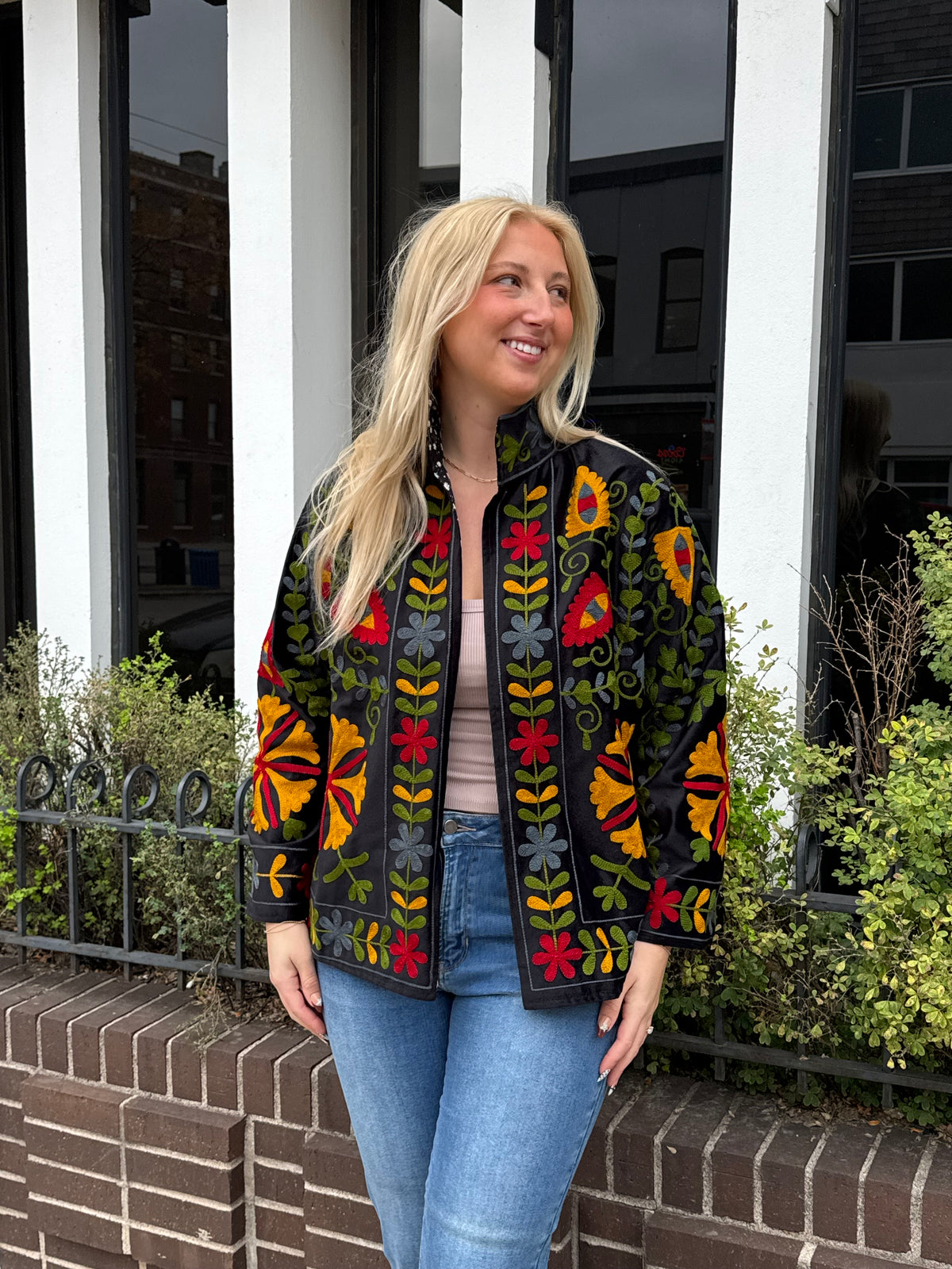 10H. Velvet Suzani Short Jacket