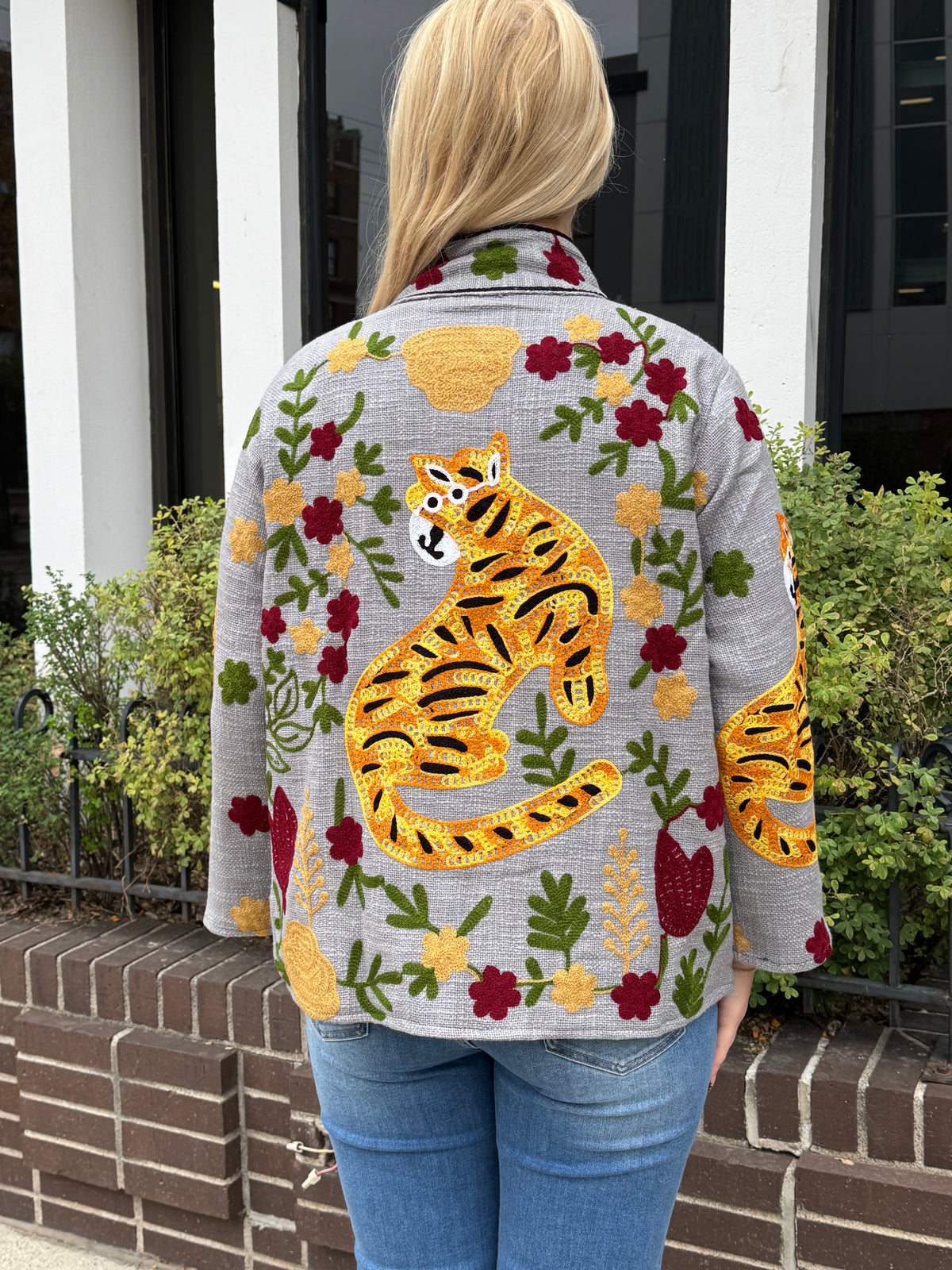 16B. Jute Suzani Short Jacket