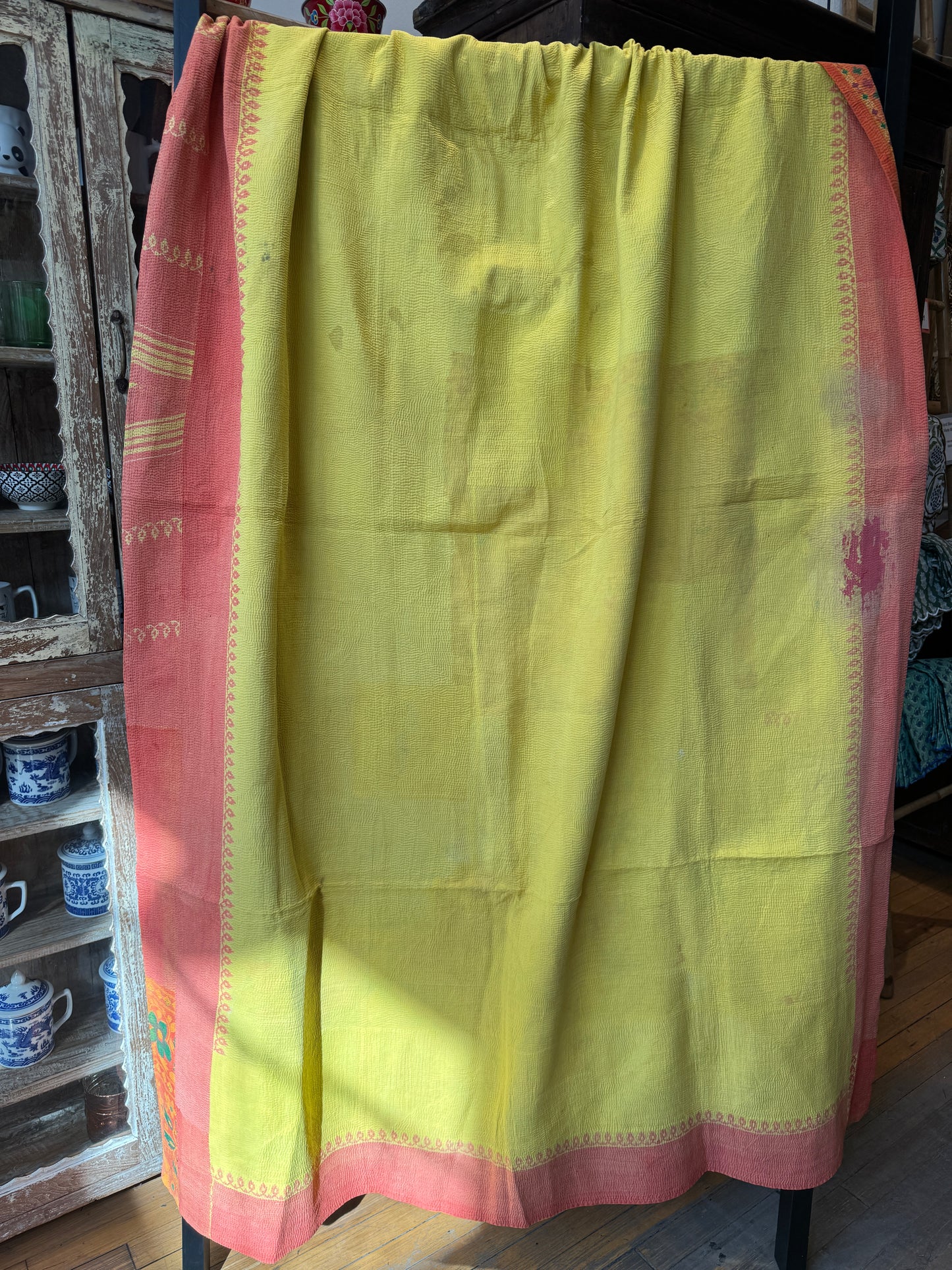 No. 31  Vintage Cotton Handstitched Kantha Throw